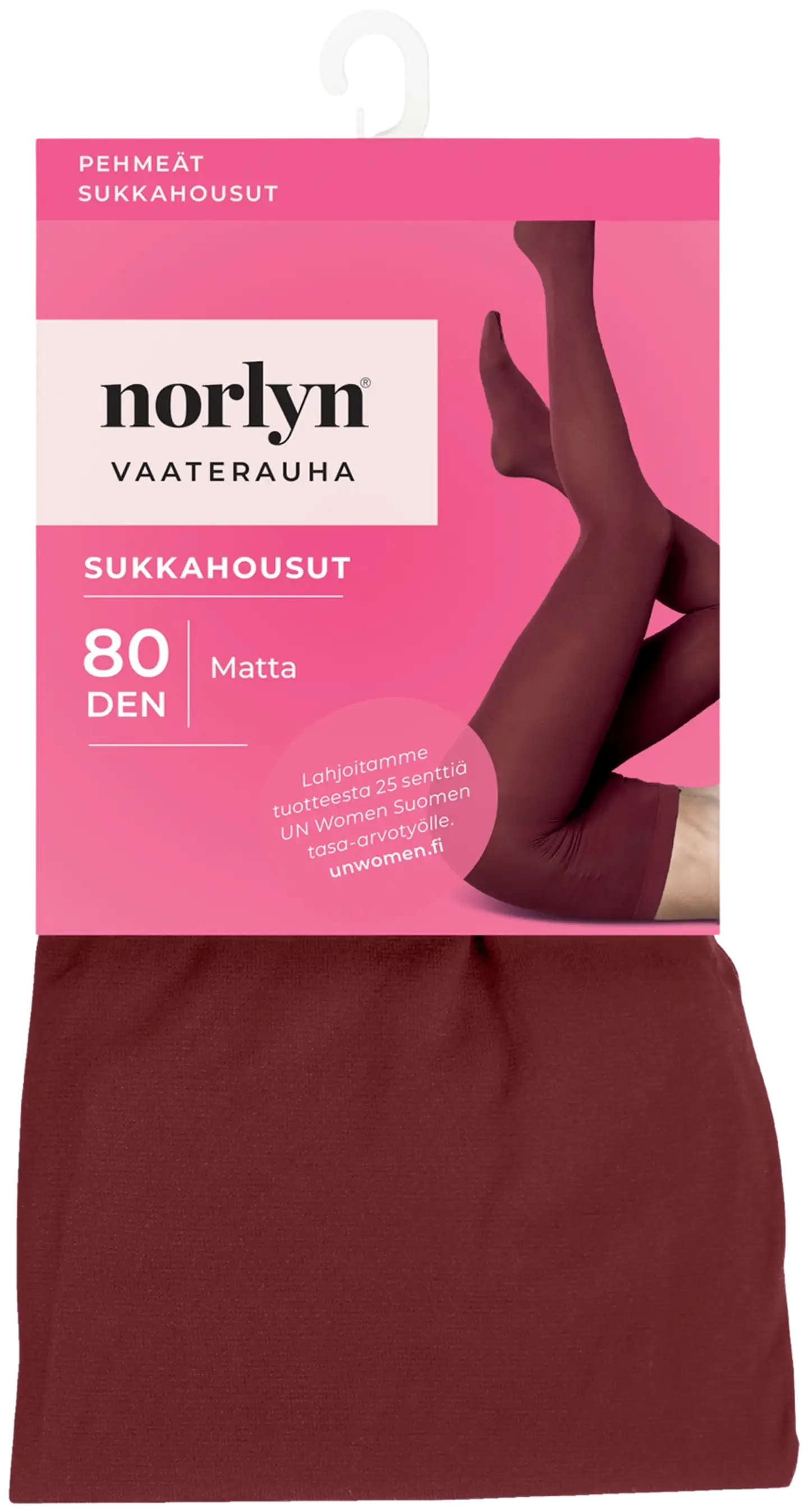 Norlyn naisten sukkahousut 80den A41652 - BURGUNDY - 1