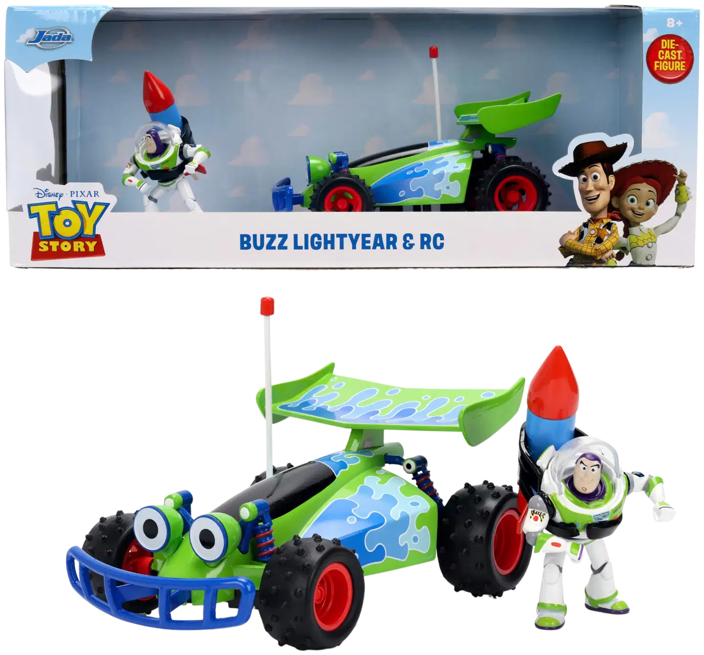 Jada Disney Toy Story Buzz Lightyear ja Turbo Buggy, 19 cm, 1:24, die-cast - 1
