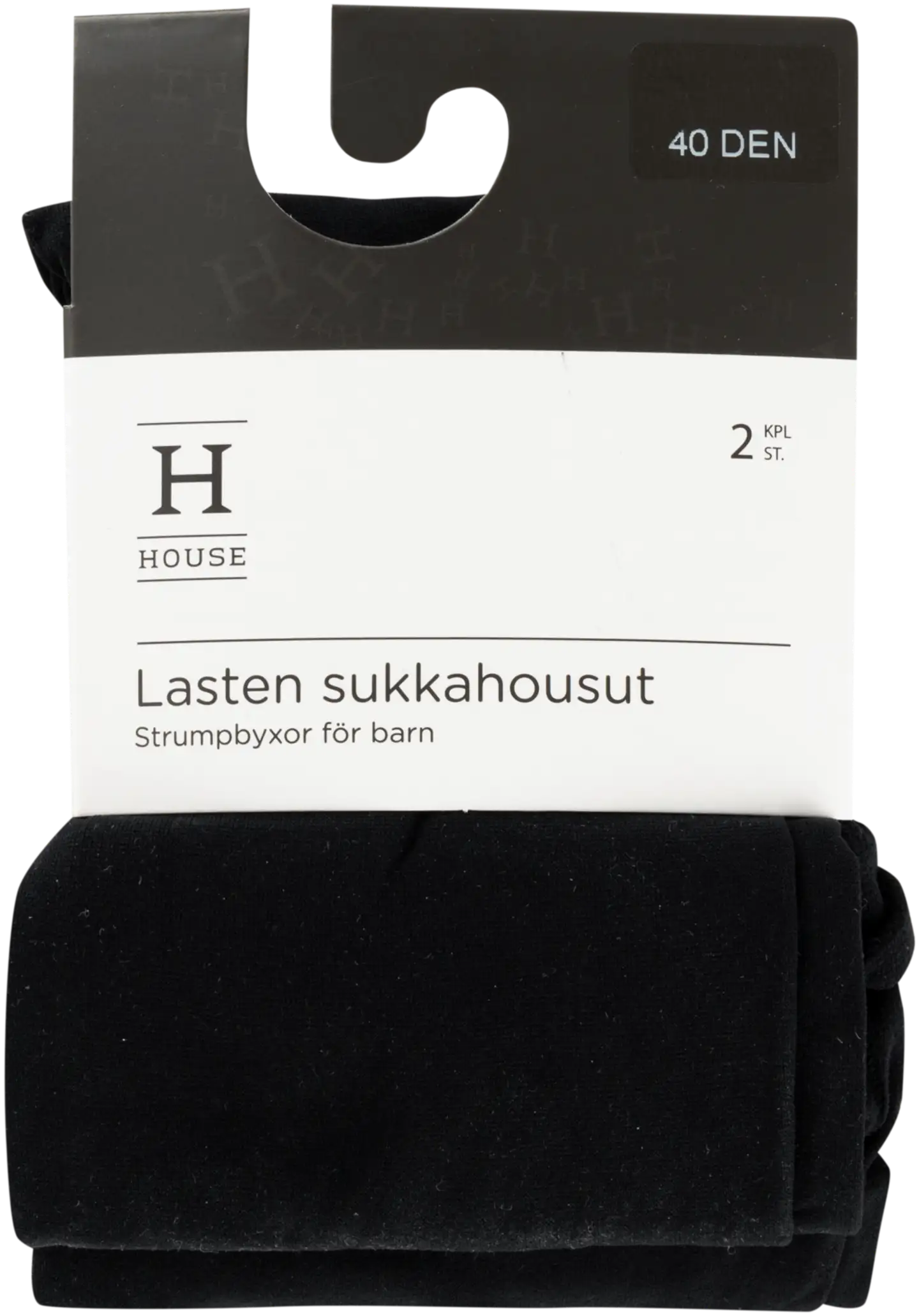 House lasten ohuet sukkahousut 2-pack 40 DEN - BLACK