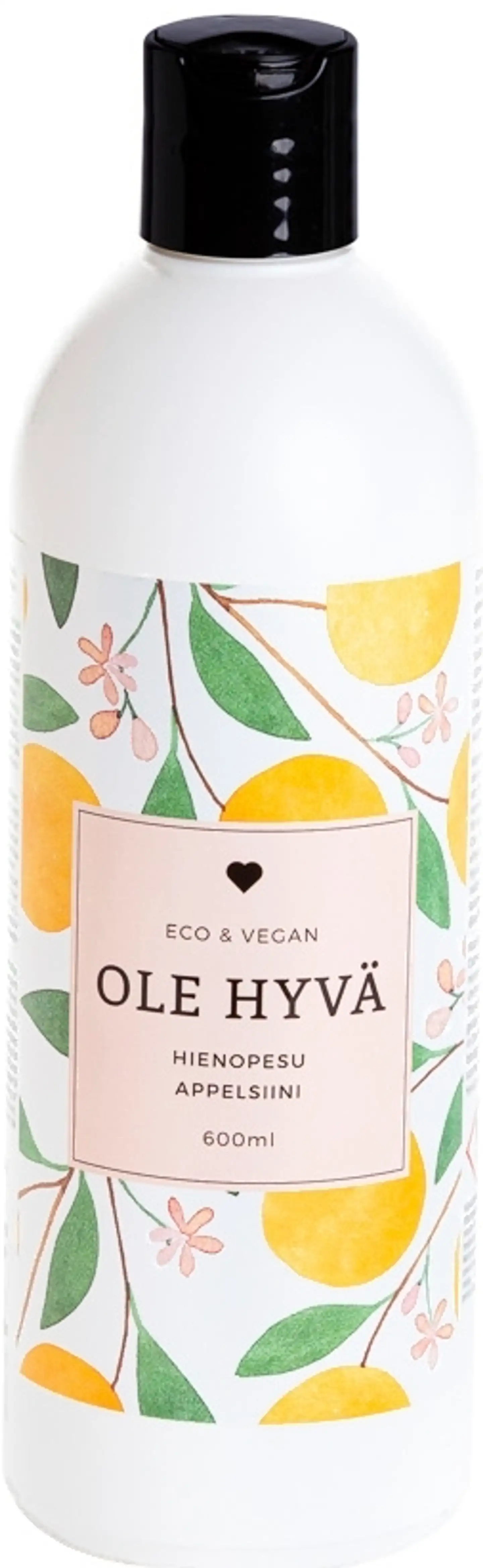 Ole Hyvä hienopesu appelsiini 600ml