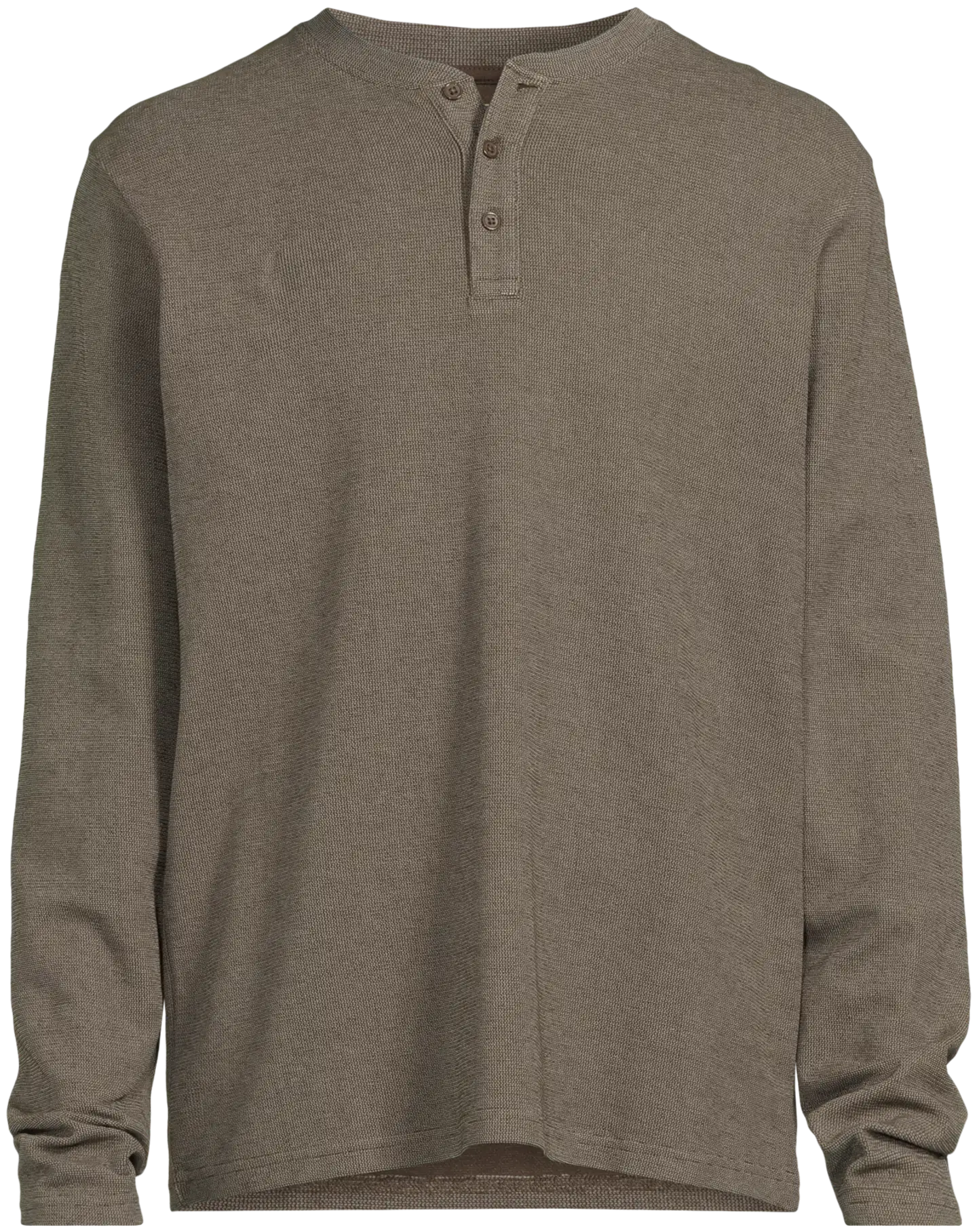 House miesten henley-paita struktuuri 195H292603 - Chocolate Brown - 2