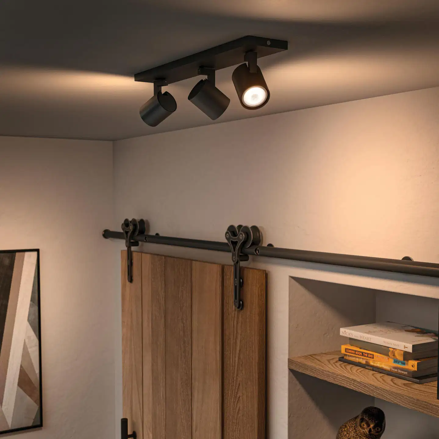 Philips Hue Runner -kohdevalaisin kolmella spotilla 4.2W 2200-6500K 400LM musta - 5