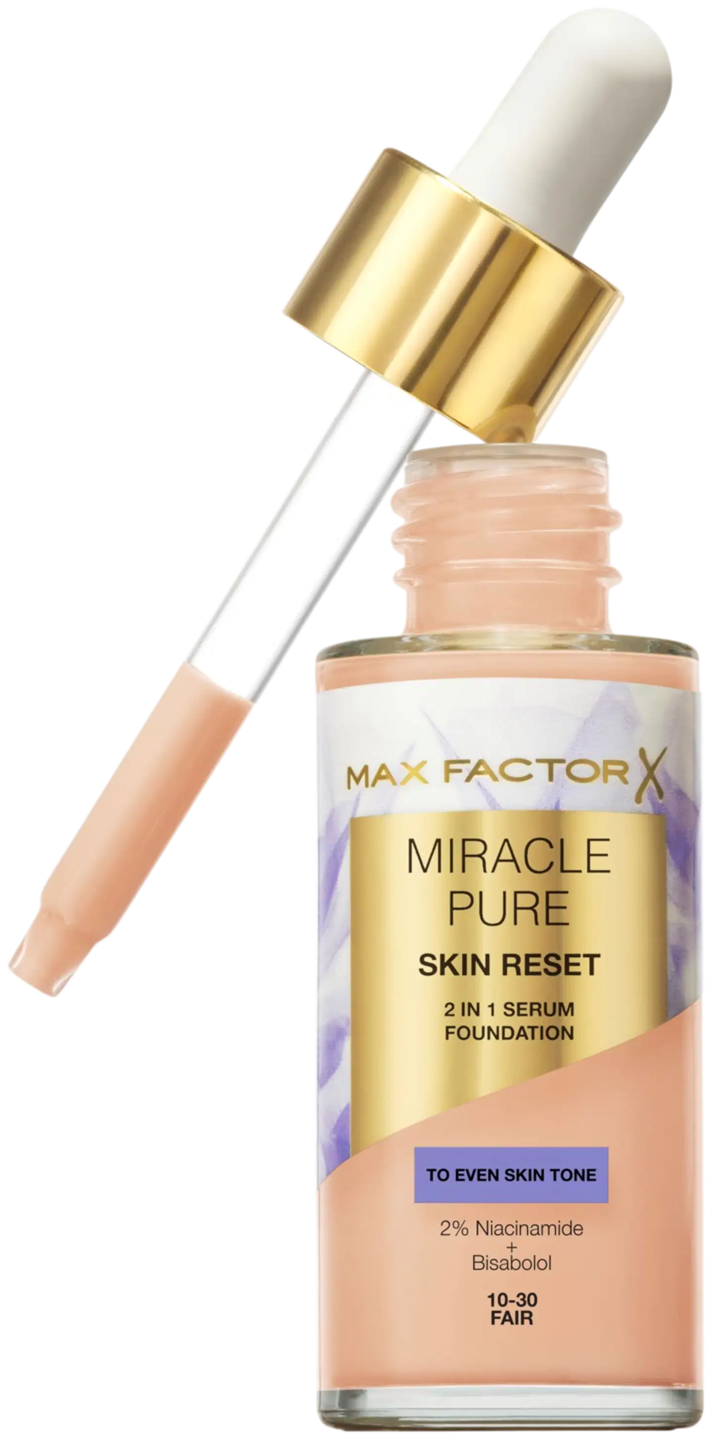 Max Factor Miracle Pure Serum Foundation 40-60 Light 30 ml - 10-30 Fair