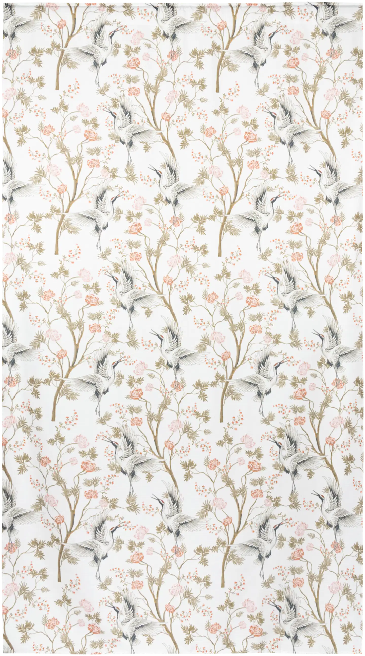 House sivuverho Crains-Flowers 140 x 250 cm valkoinen/v.pun/beige - 2