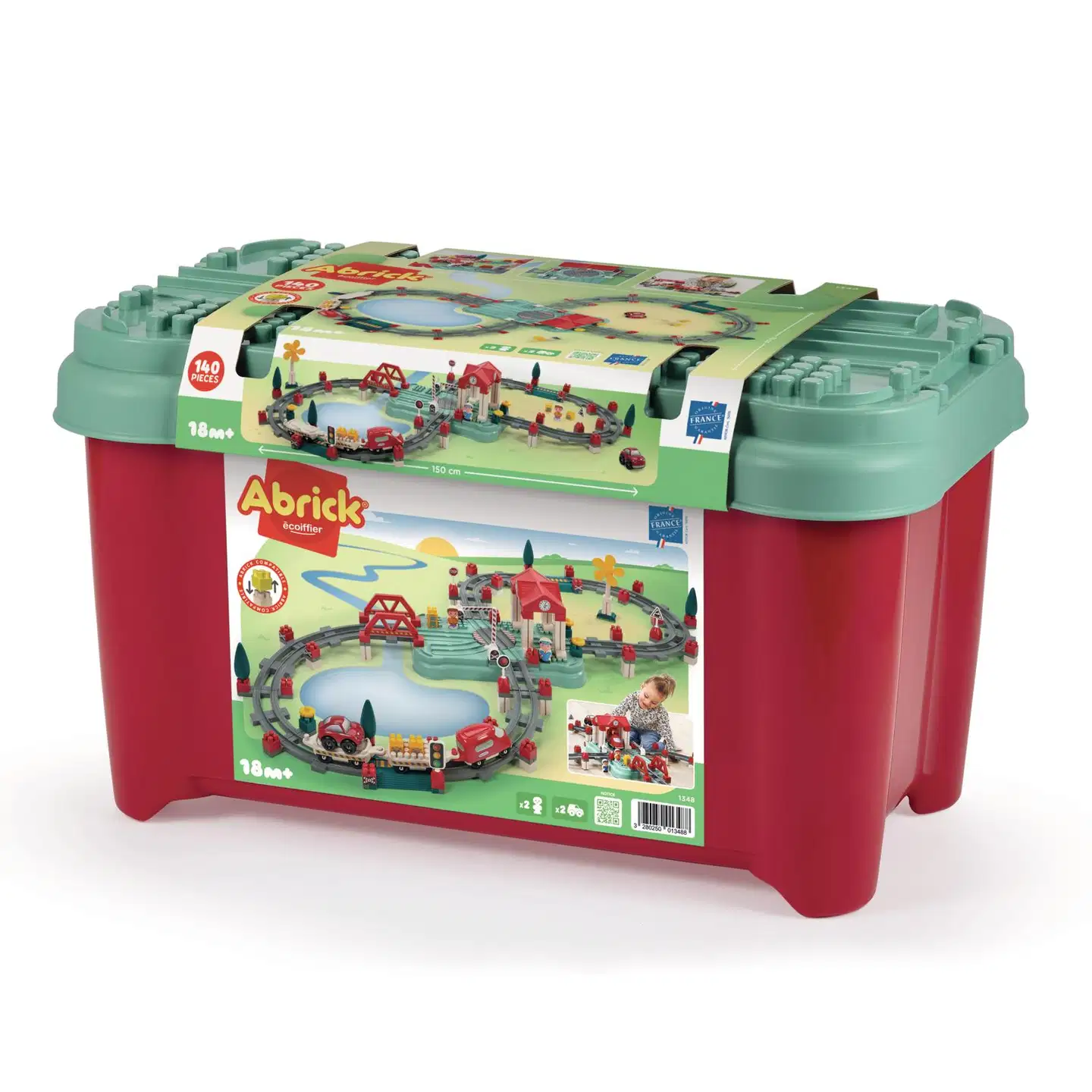 Ecoiffier - Abrick - Taajamajunarata -leikkisetti - 2