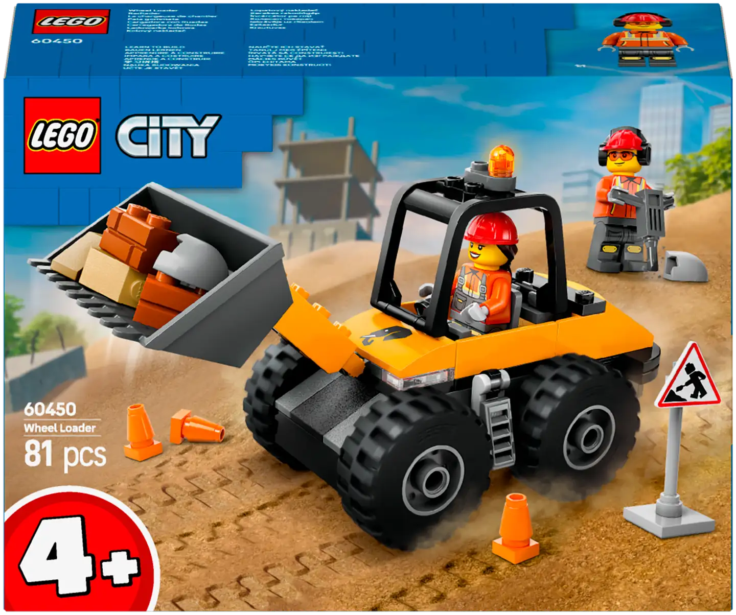 LEGO® City Great Vehicles 60450 Keltainen pyöräkuormaaja - 2