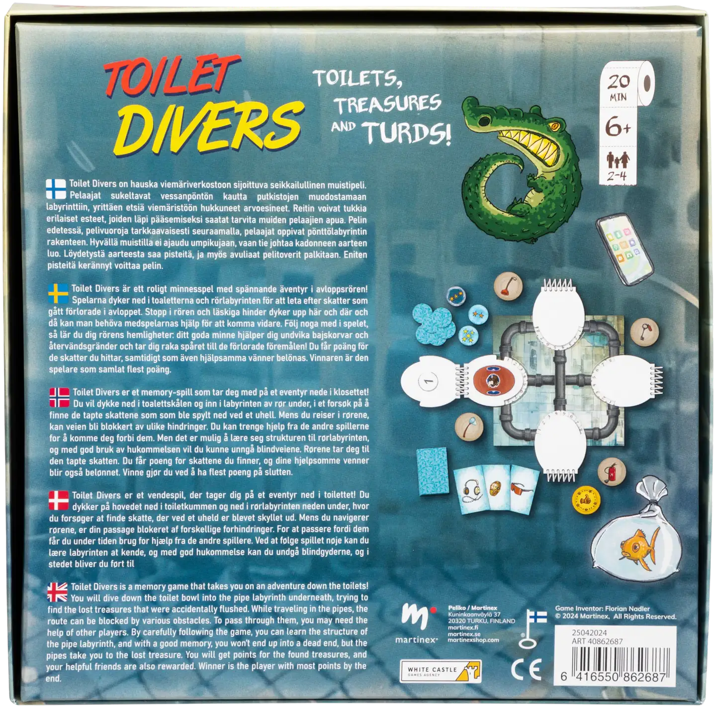 Peliko perhepeli Toilet Divers - 3