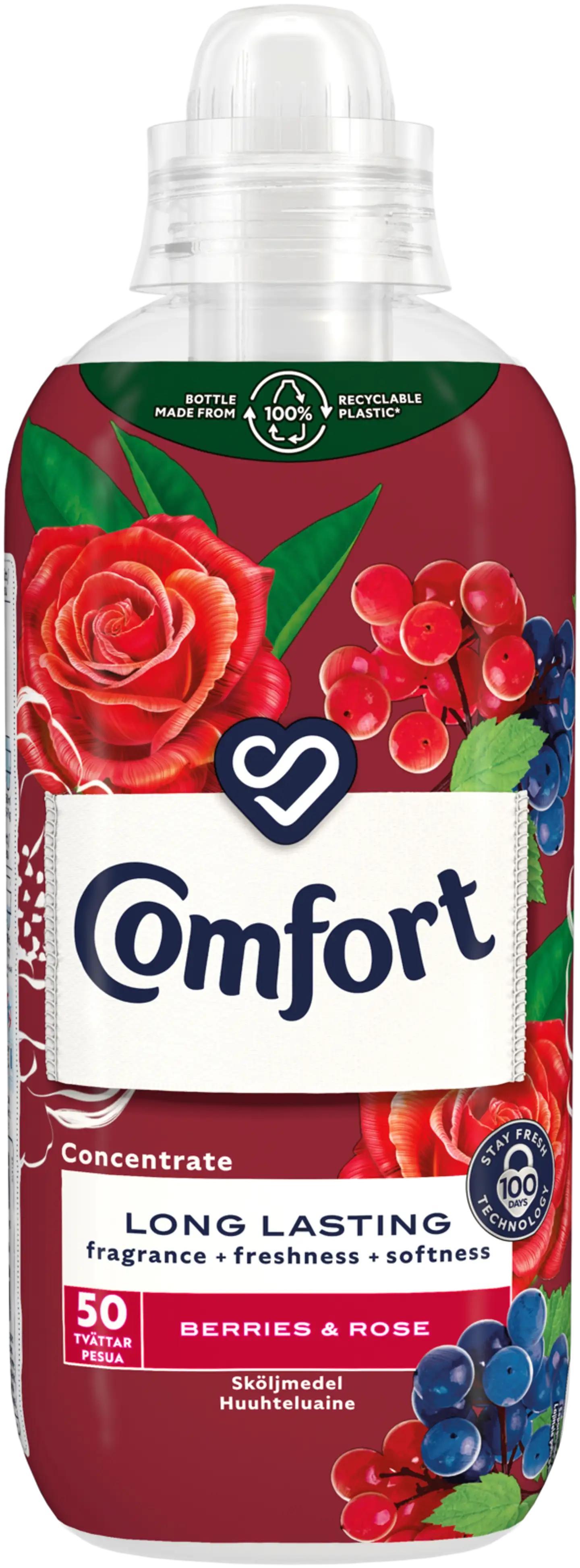 Comfort Berries & Rose huuhteluaine pitkäkestoinen tuoksu 762 ml