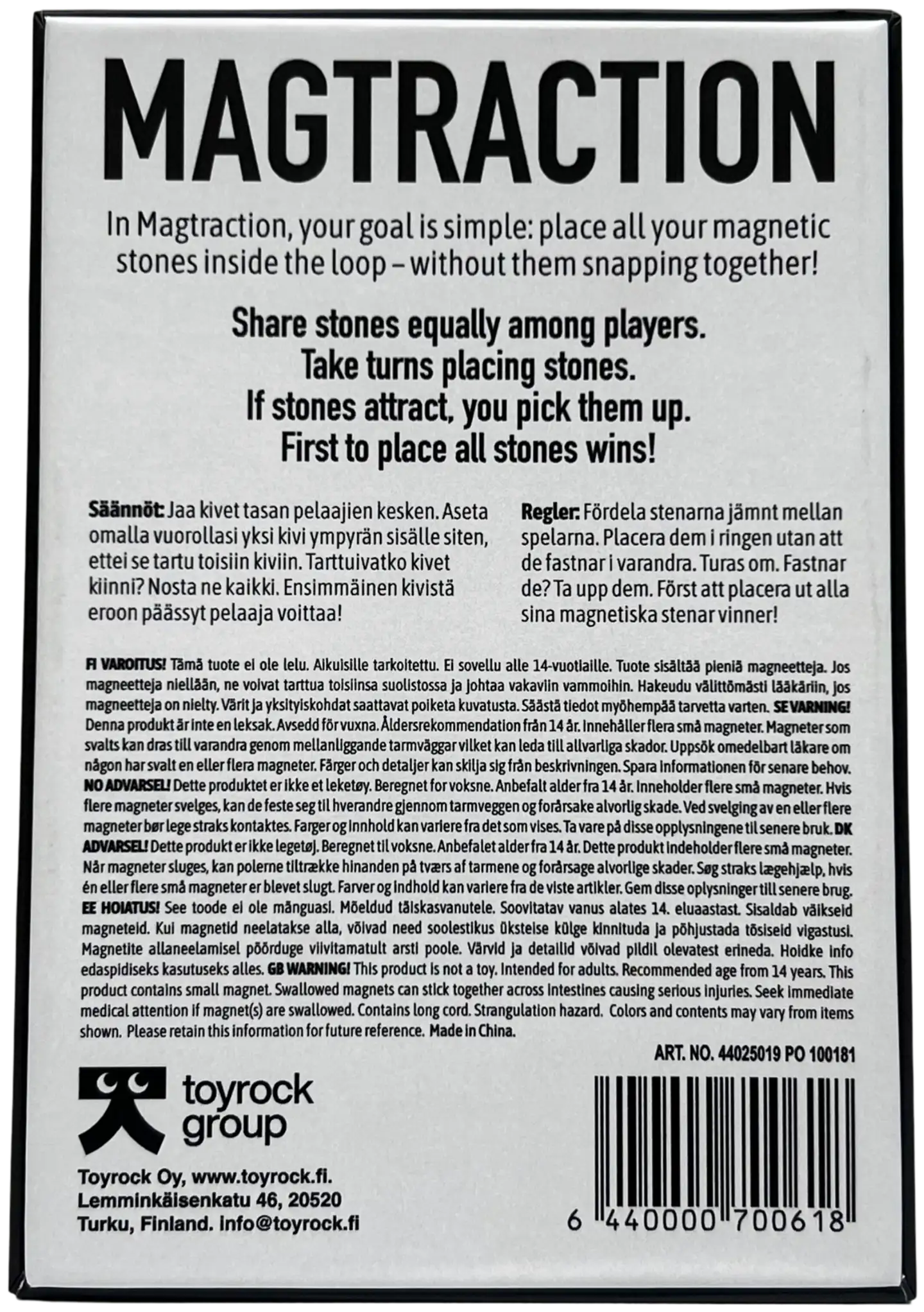 Toyrock Games Magneettipeli Magtraction - 5