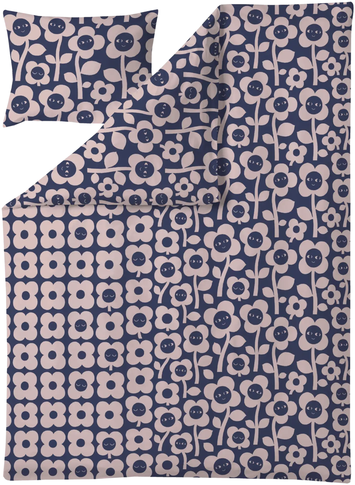 Finlayson pussilakanasetti Kukkariemu 150X210+50X60t.sin-rosa - 1