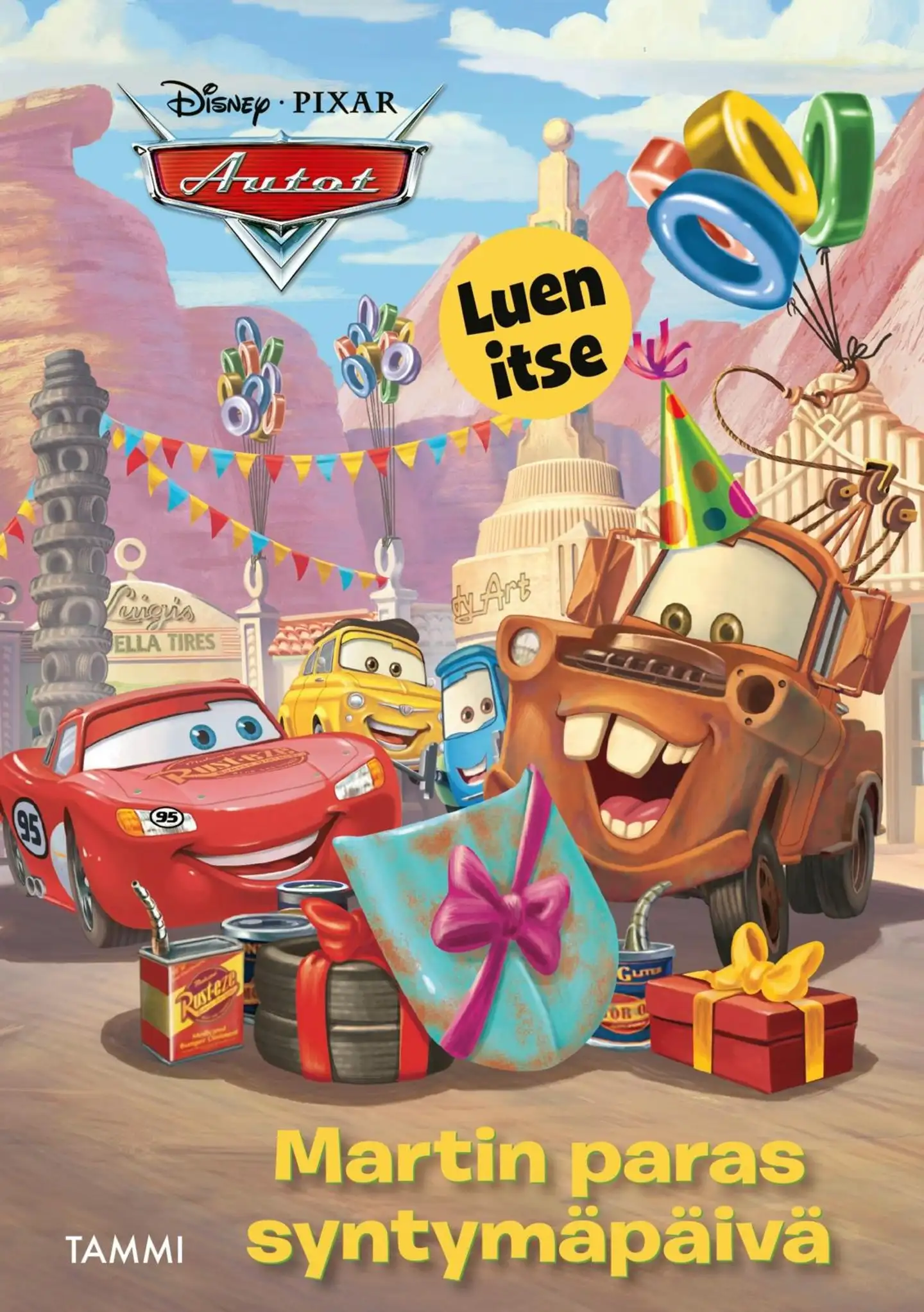 Disney Pixar Autot. Martin paras syntymäpäivä. Luen itse