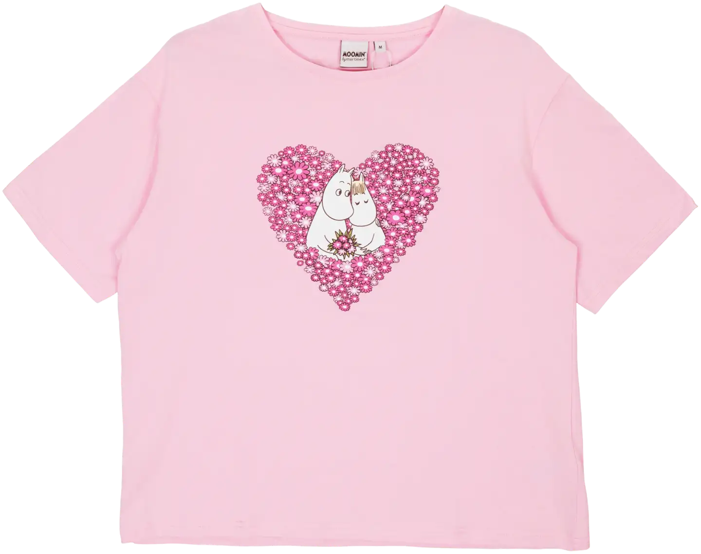 Muumi naisten shortsipyjama Eevi Ystävät 792 - Vaaleanpunainen - 2