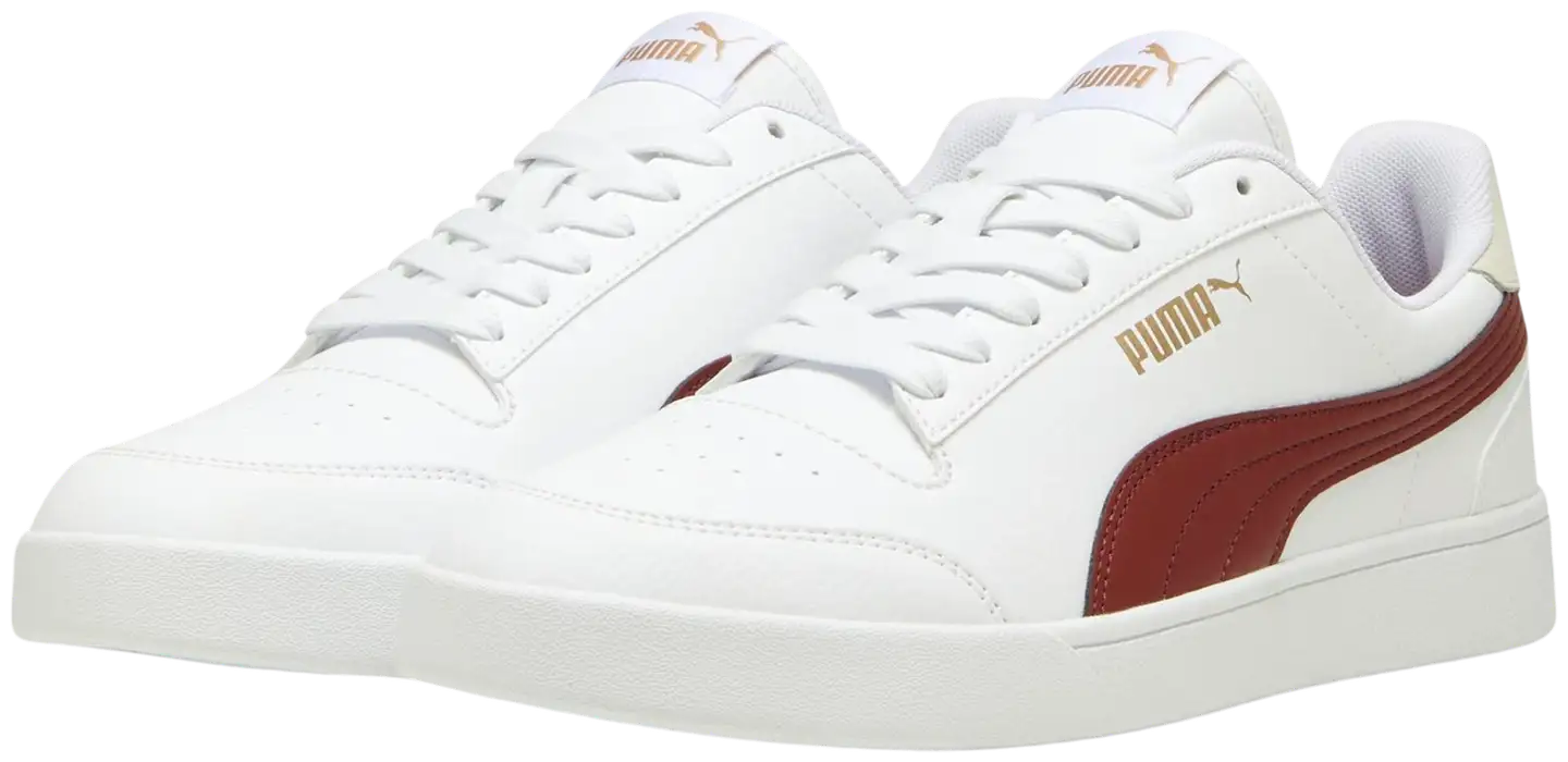 Puma naisten vapaa-ajan jalkine Suffle - PUMA White-Intense Red-Gold - 1