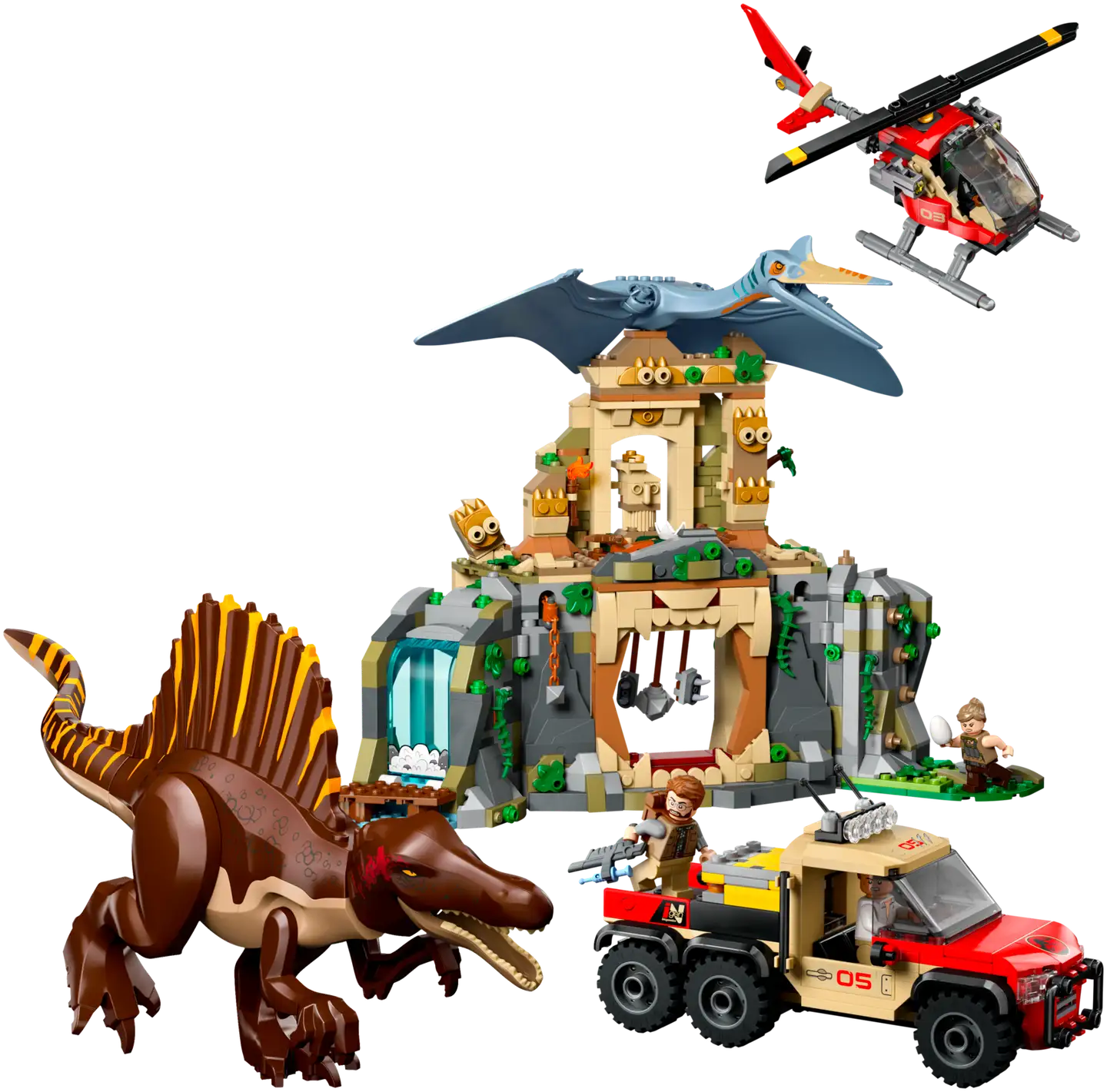 LEGO® Jurassic World Spinosauruksen ja Quetzalcoatlusin pako lentäen 76976 - 4