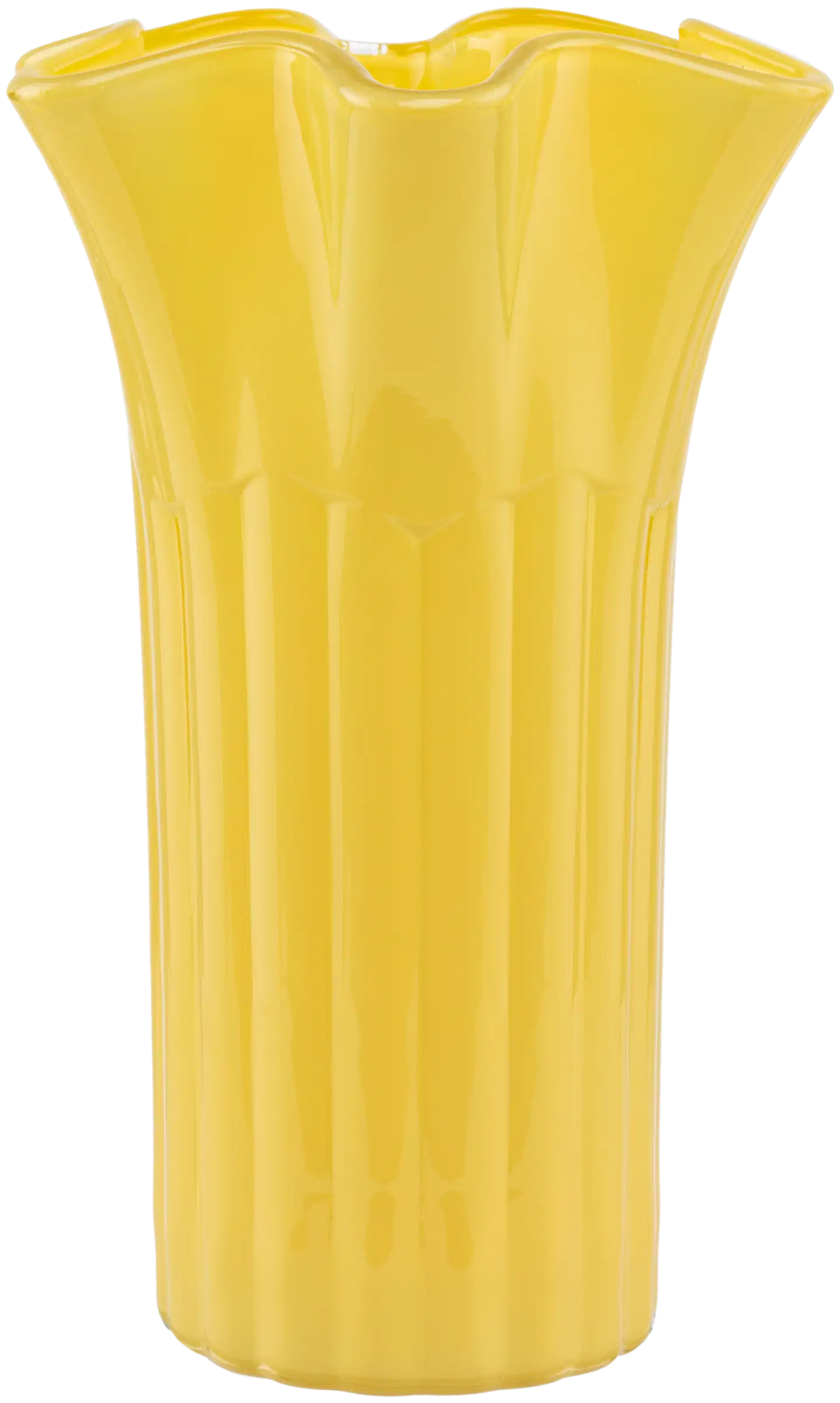 Floral maljakko 25 cm keltainen