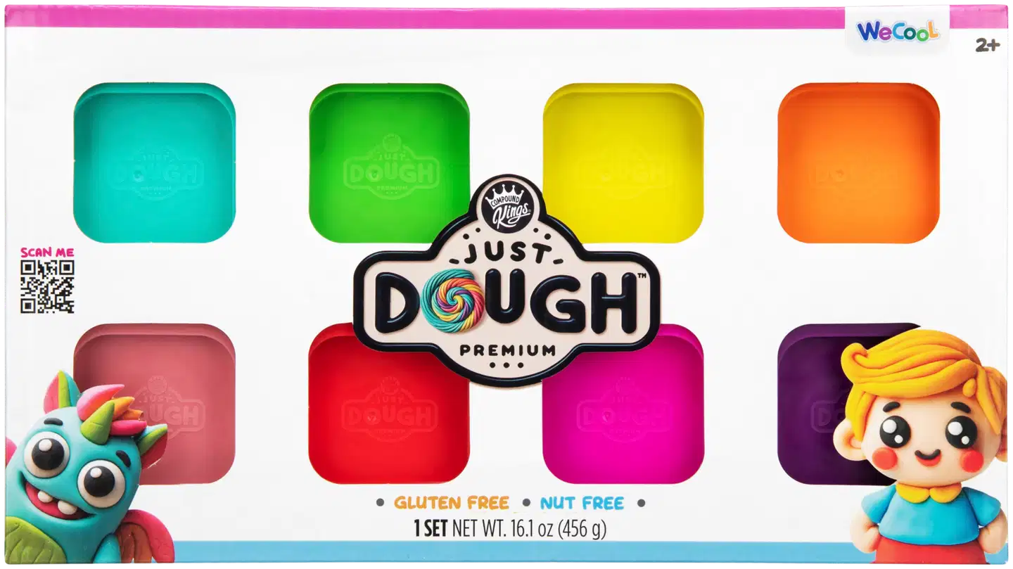 Just Dough muovailuvaha kirkkaat värit 8 kpl 566 g - 1