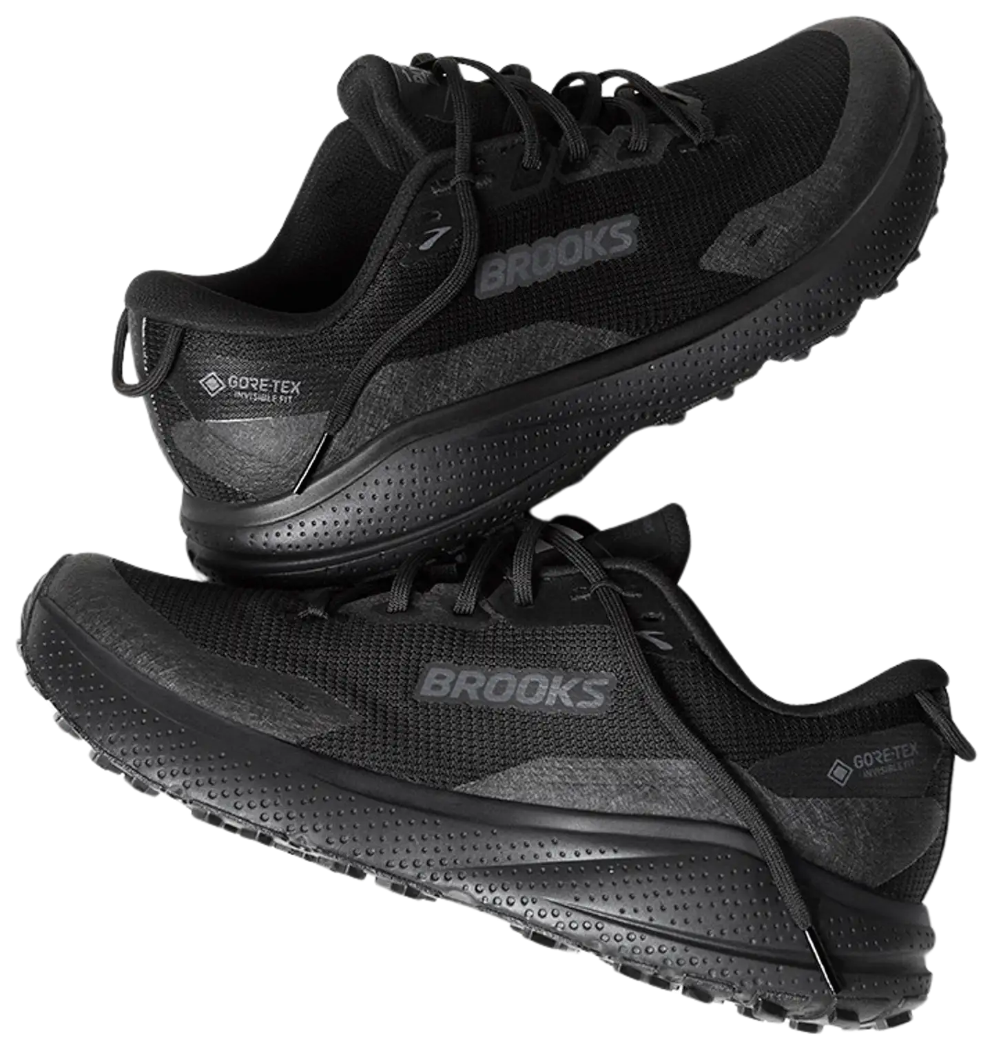 Brooks miesten maastojuoksukengät Divide 6 GTX - Black/Black/Ebony - 6