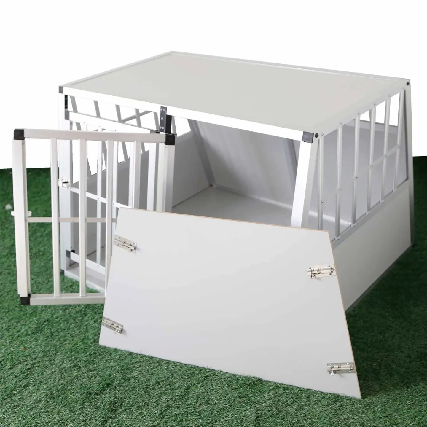 Trekker koiran kuljetushäkki XXL 104x90,5x69,5 cm alumiini - 6