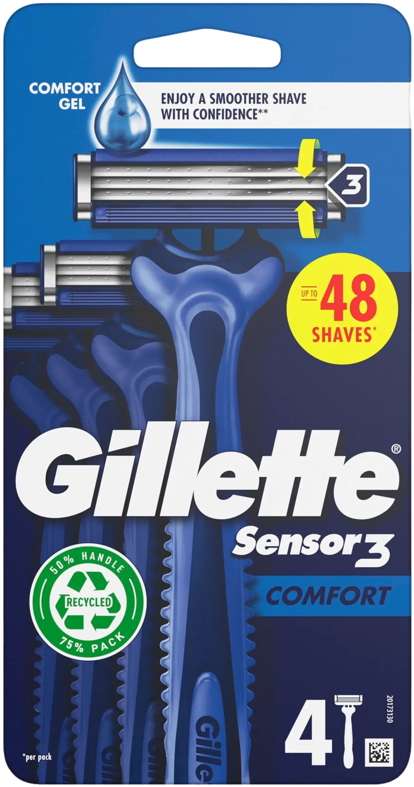 Gillette Sensor3 Comfort 4kpl varsiterä