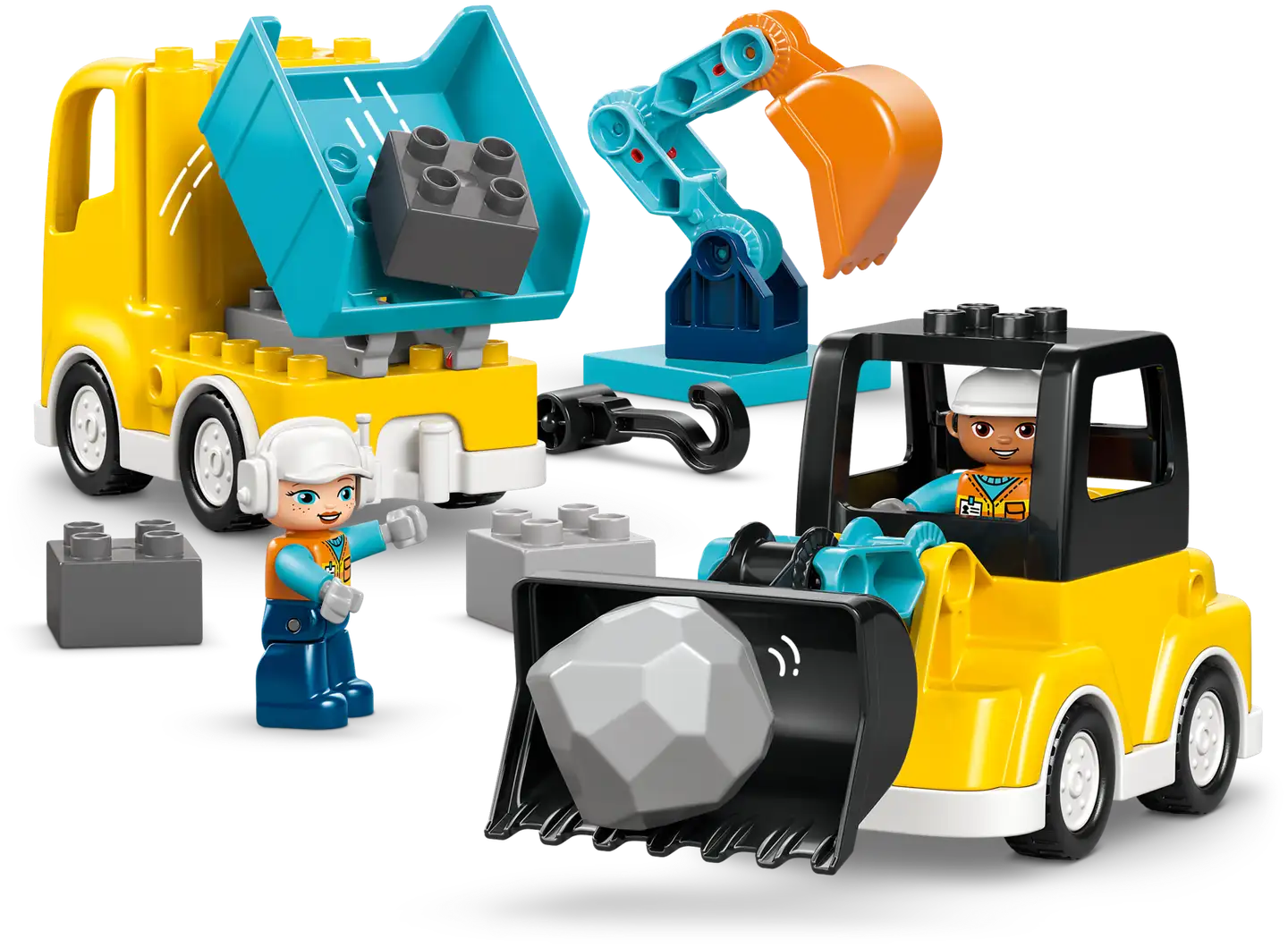 LEGO® DUPLO Town 10475 Työmaa-ajoneuvot 3in1 - 3