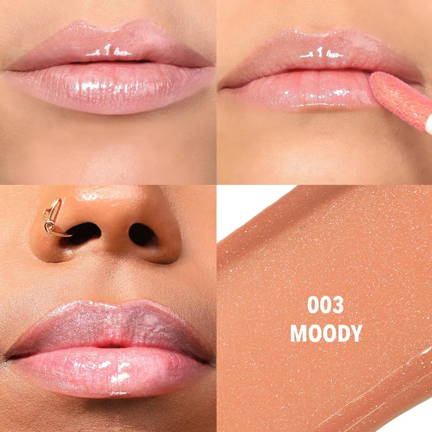 MOIRA Lip Glaze Oil Plumper 006 Copycat -huulikiilto 5 ml - 003 Moody - 3