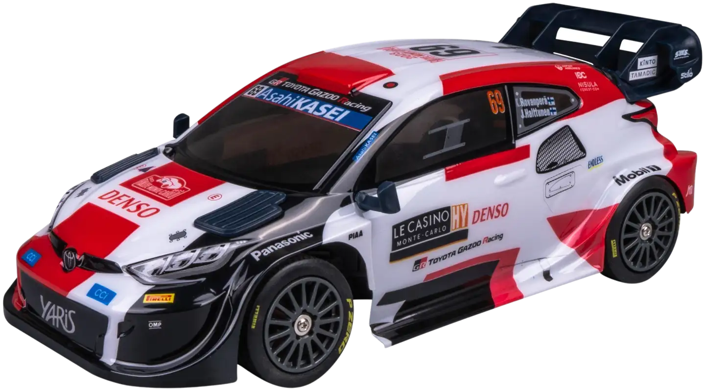 NIKKO 28 cm Toyota Gazoo Rovanperä RC-ralliauto lisärenkailla 28 cm - 1