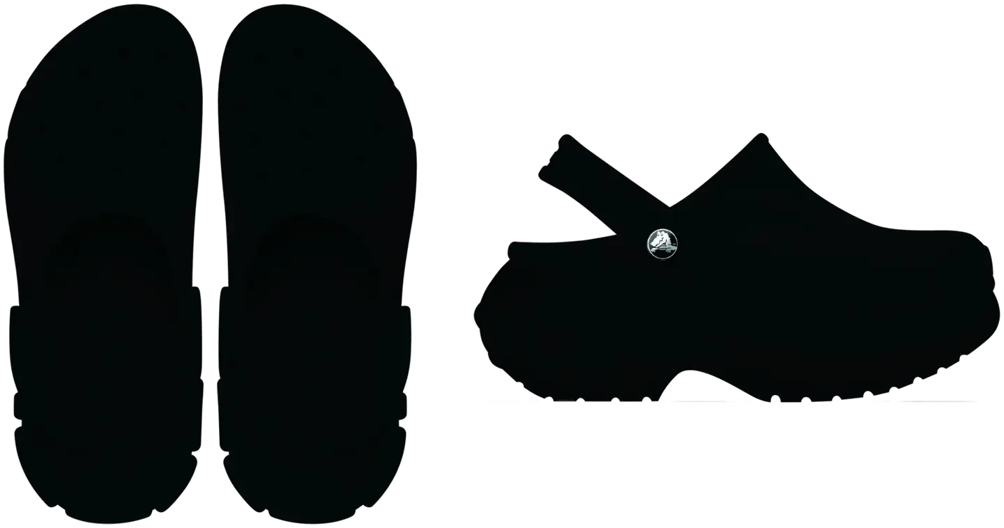 Crocs naisten pistokas Bella Clog - BLACK - 7