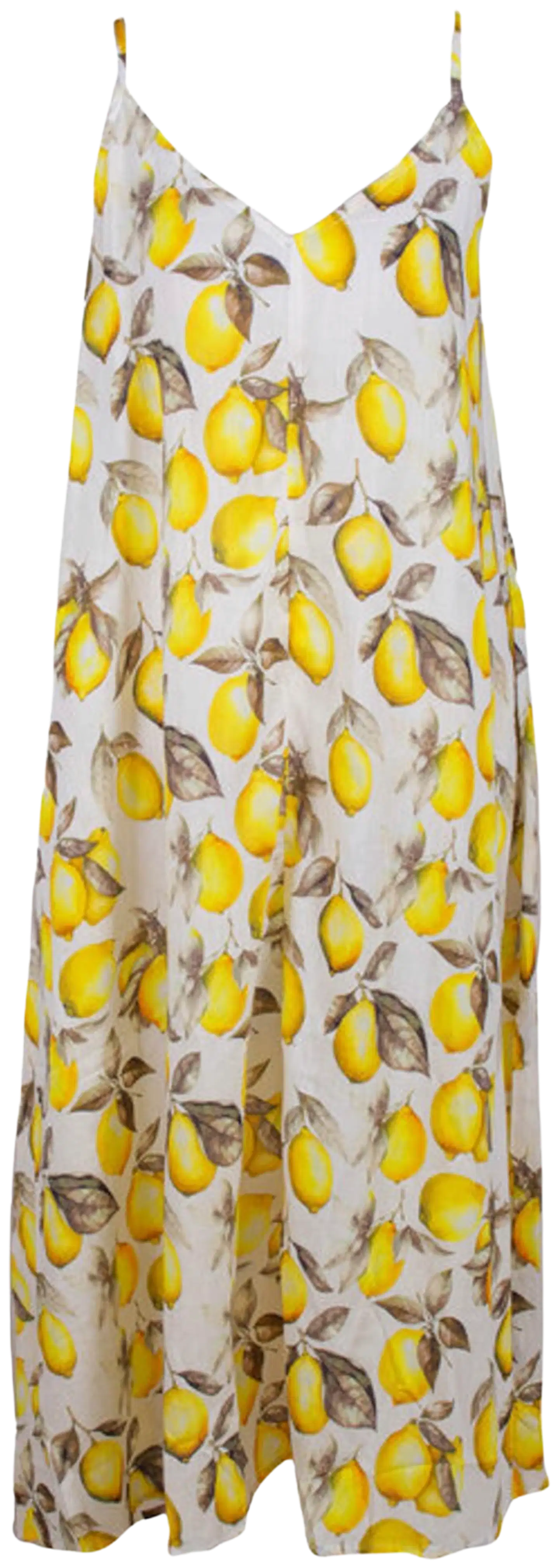 AmandaB mekko 26980 - keltainen/valkoinen - 1