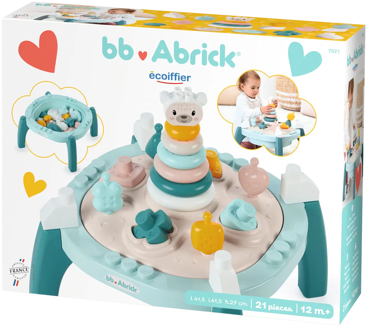 Ecoiffier - BB Abrick - Leikki- ja aktiviteettipöytä - 2