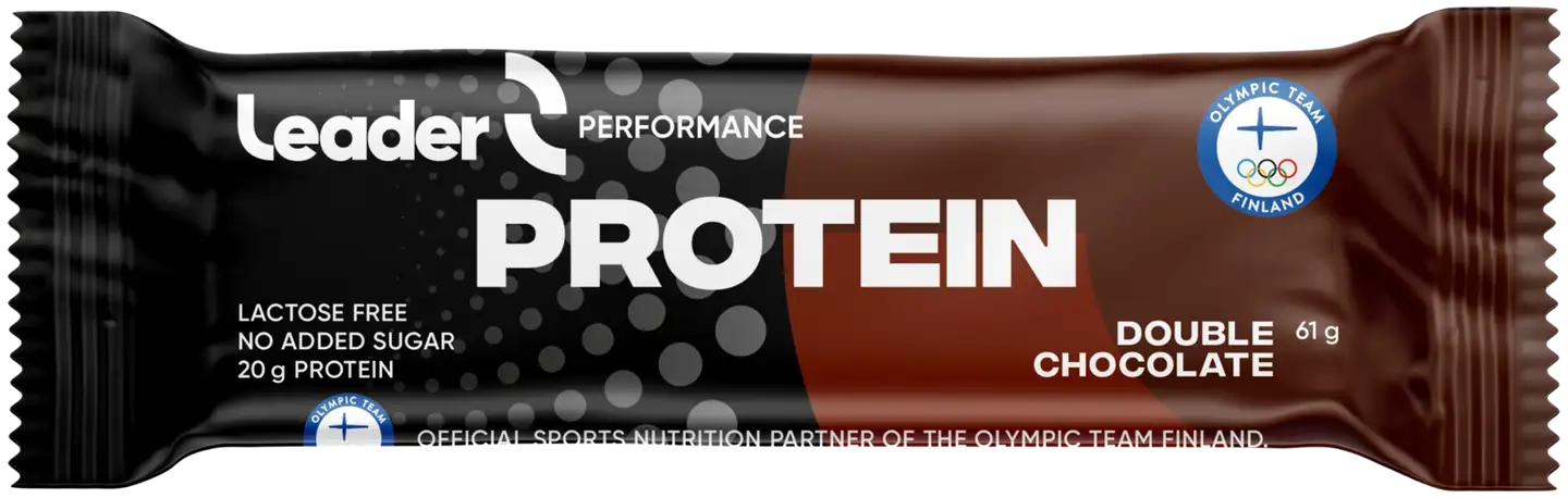 Leader Performance Protein Double Chocolate suklaanmakuinen proteiinipatukka 61 g