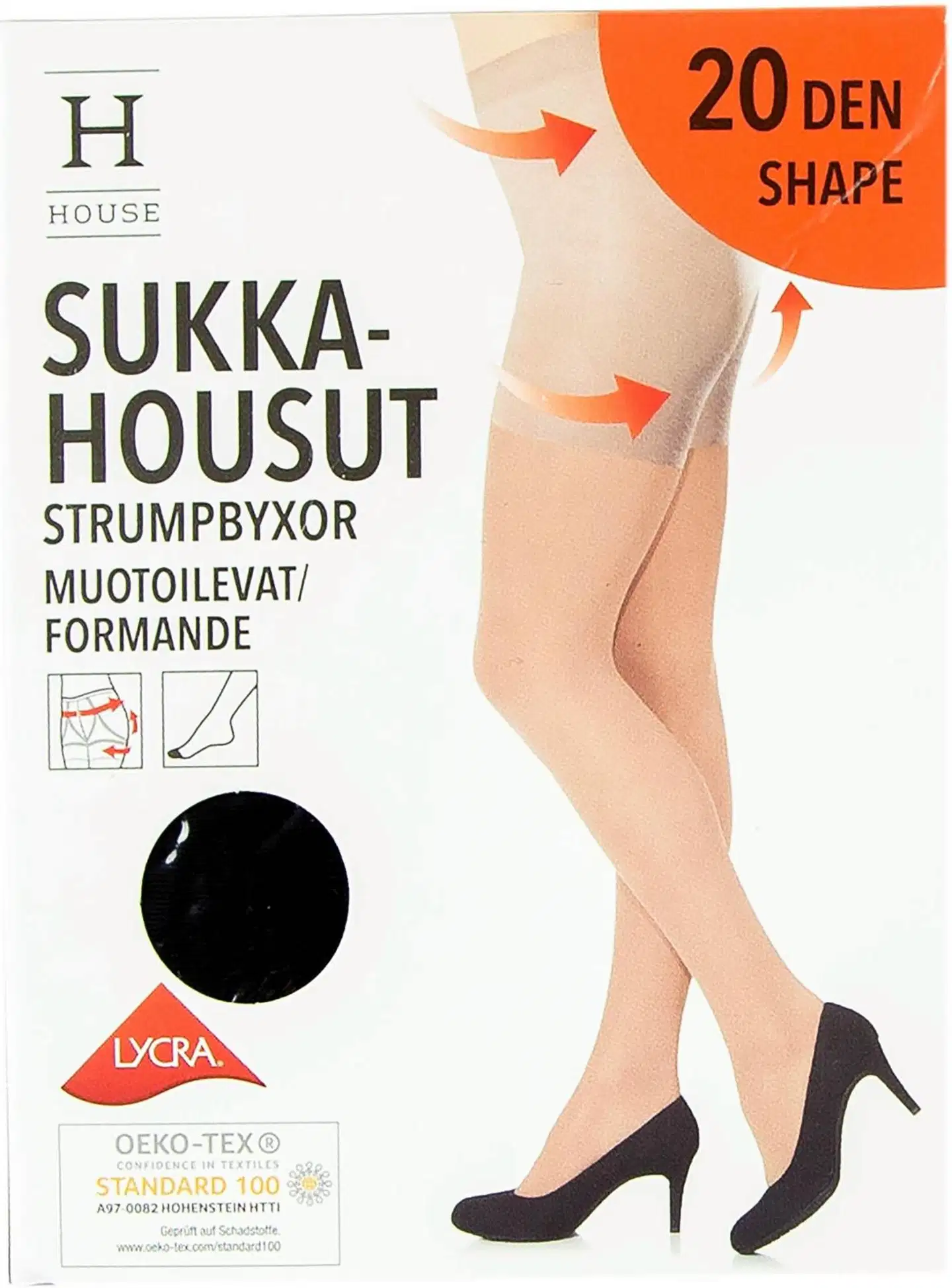 House naisten sukkahousut muotoileva 20 den - Black