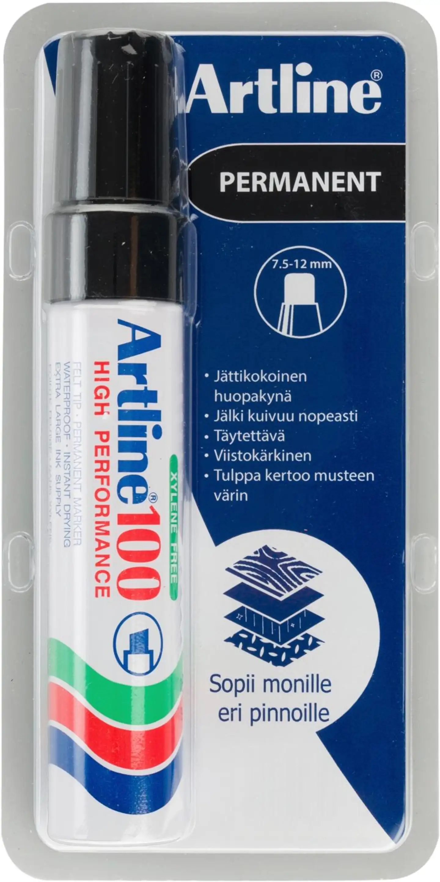 Artline huopakynä 12mm musta