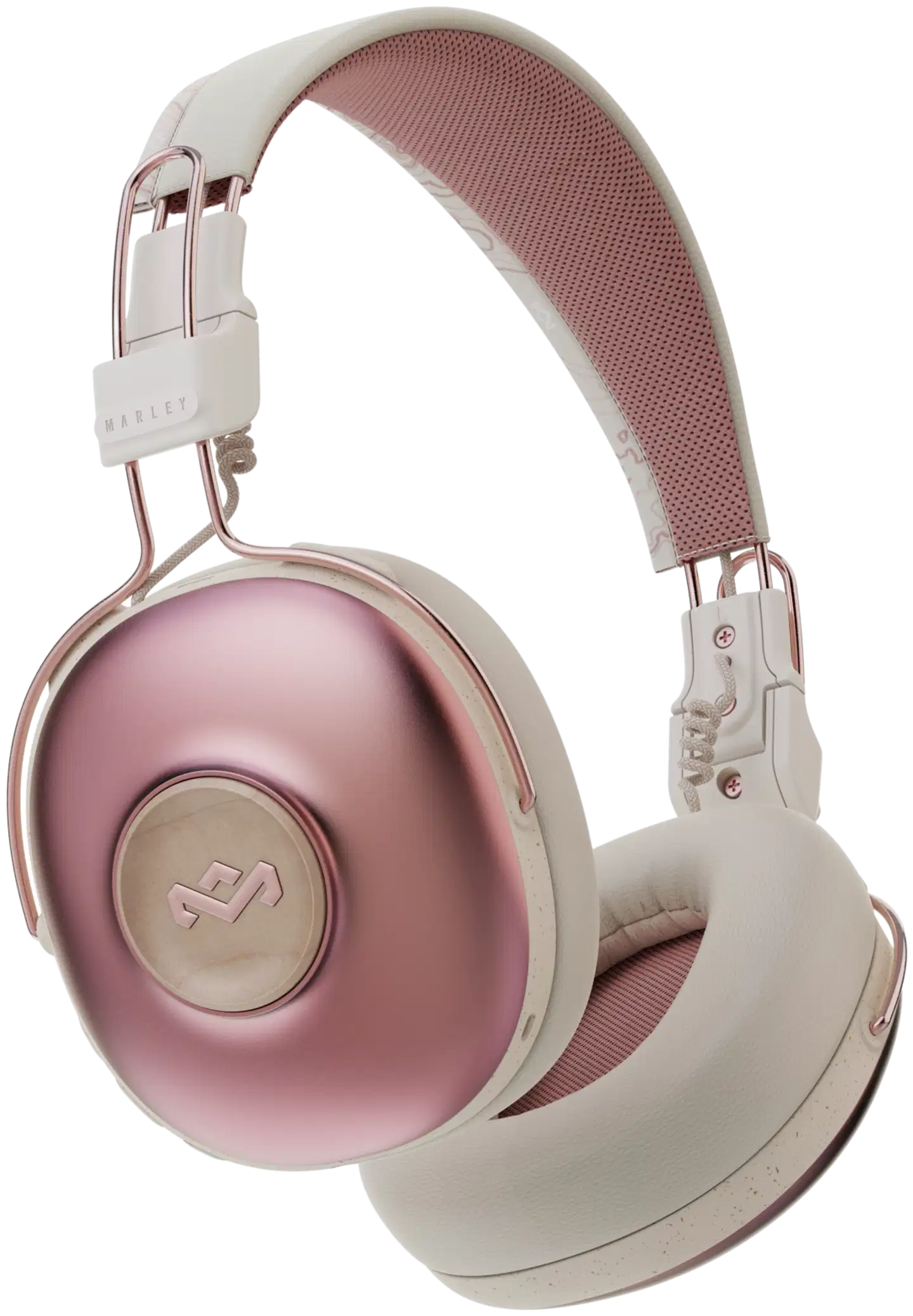 House of Marley langattomat sankakuulokkeet Positive Vibration Frequency, pinkki/puu - 1