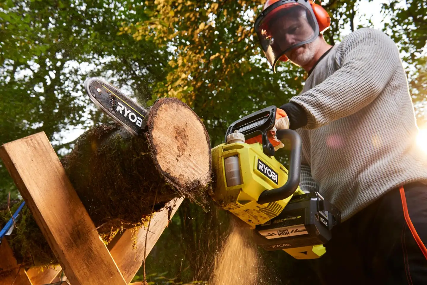 Ryobi 36V akkuketjusaha 35 cm (5,0 Ah) RY36CSX35A-150 - 5