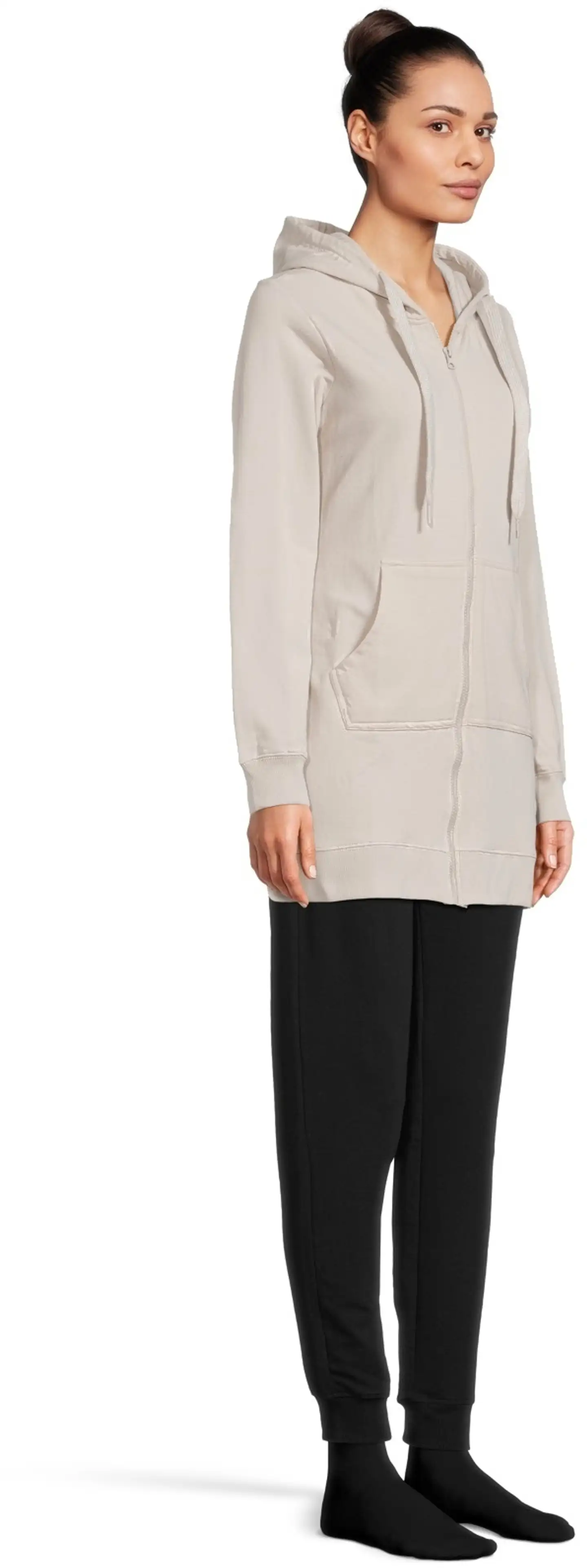 House naisten pitkä collegetakki Terry - Moonbeam - 4