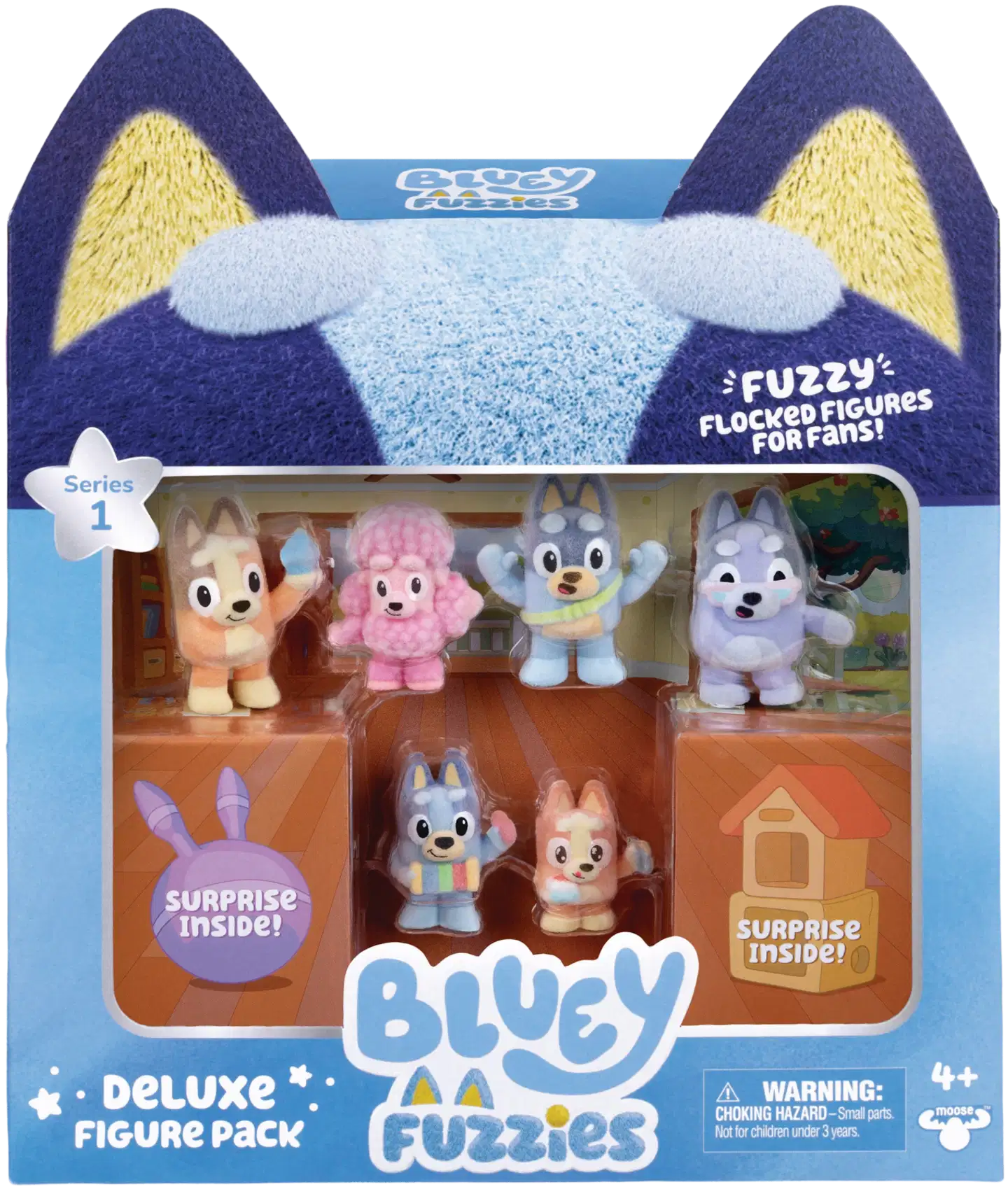 Bluey Fuzzies-nukkahahmot 8 kpl - 1