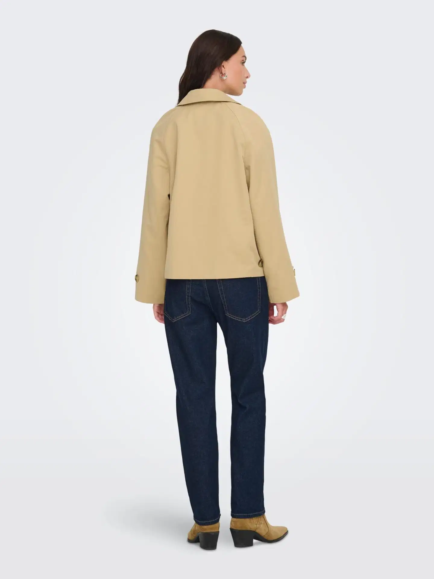 JDY naisten lyhyt trenssitakki Jdydonna - Incense - 6