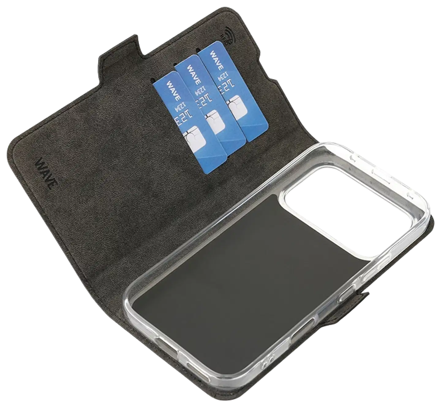 Wave Book Case, Honor 600/Honor 600 Pro, musta - 4