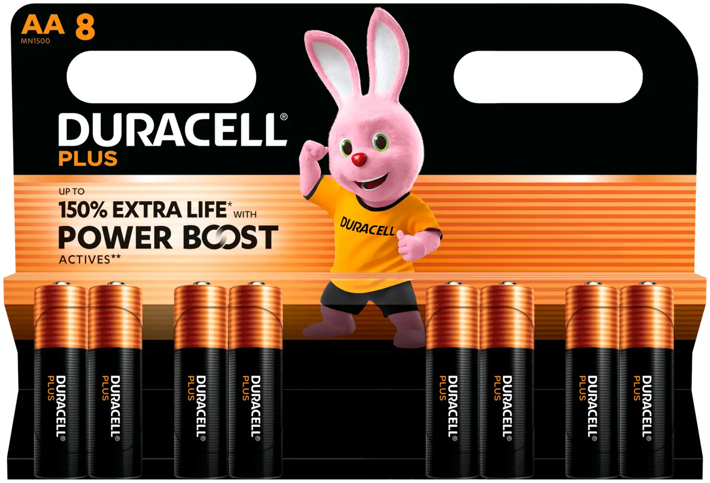 Duracell Plus paristo PowerBoost AA 8KP