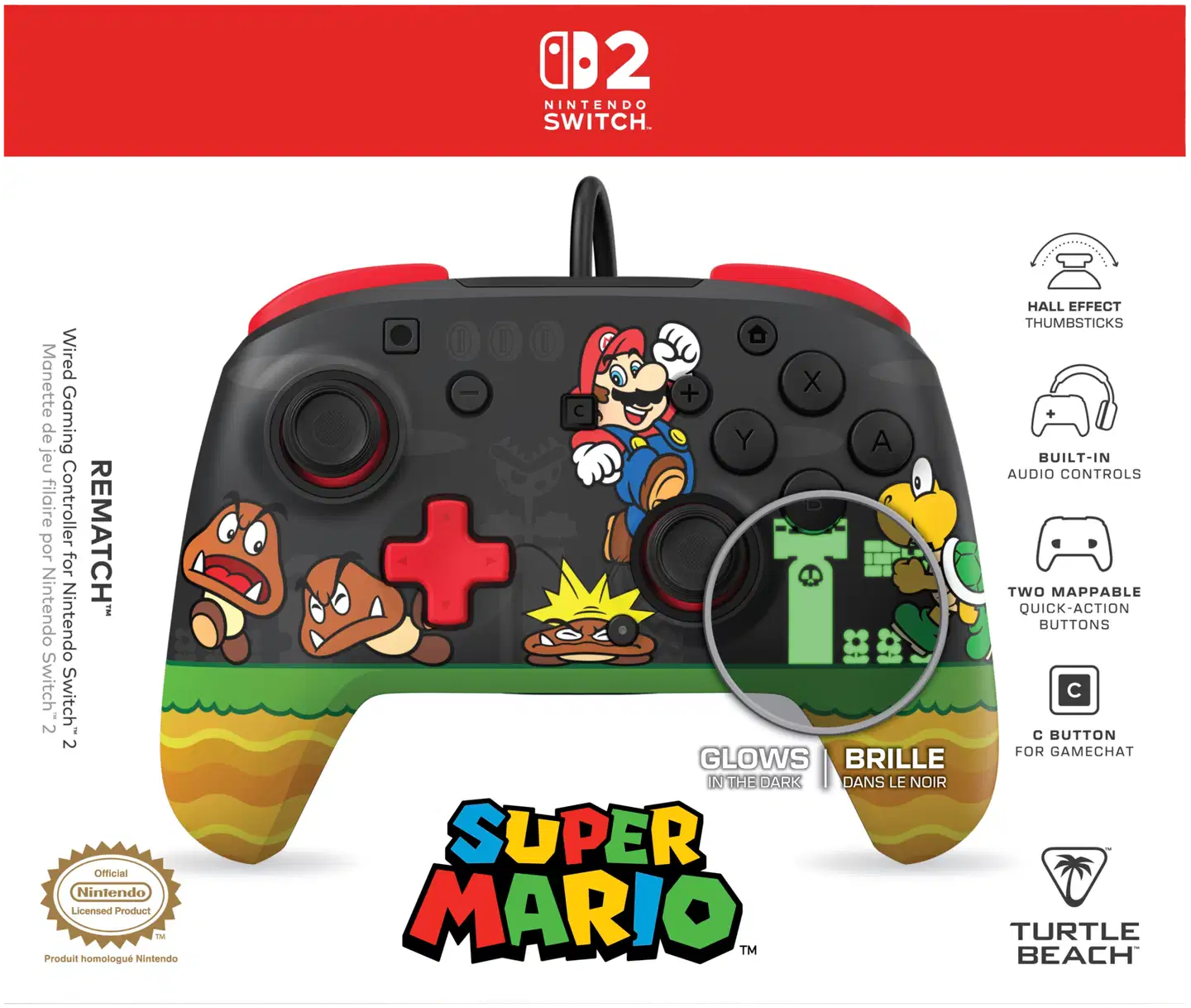 Turtle Beach Switch 2 langallinen peliohjain Goomba Stomp - 3