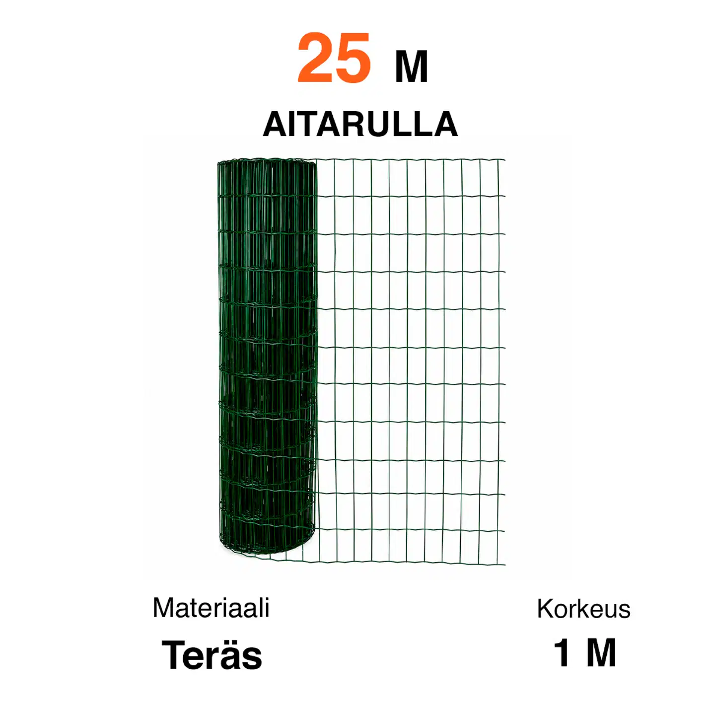 Fornorth verkkoaita 100cm (25m), vihreä - 3