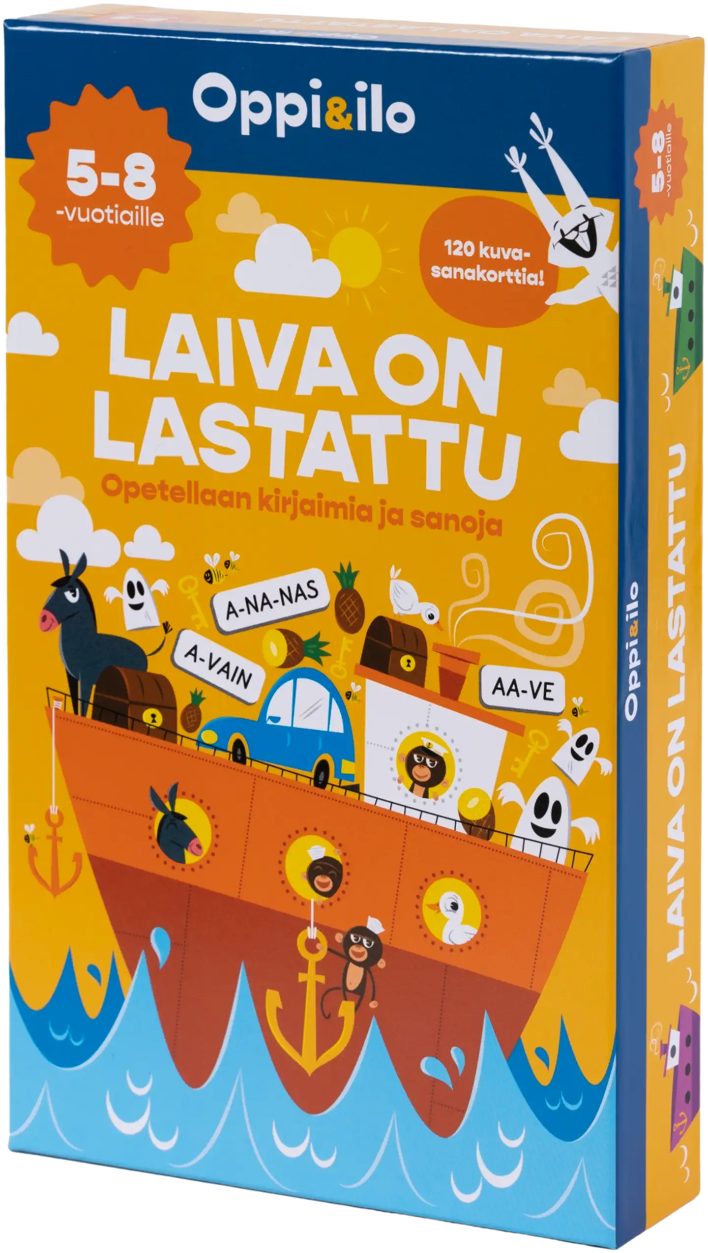 Oppi&ilo Laiva on lastattu -lautapeli 5-8 v - 1