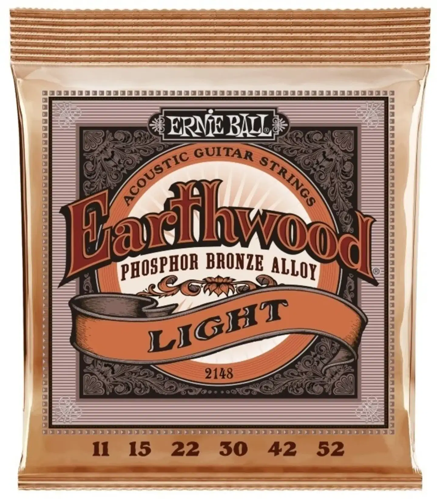 Ernie Ball teräskielisen akustisen kitaran kielet phosphor bronze 11-52 - 1