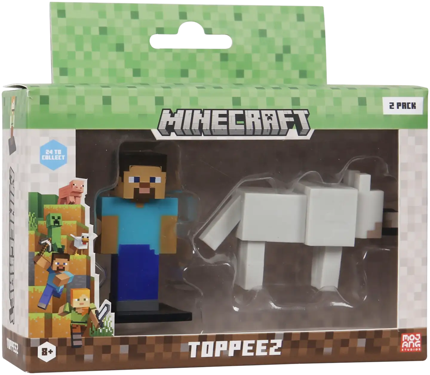 Minecraft hahmo 3D 6 cm 2 kpl, erilaisia - 1