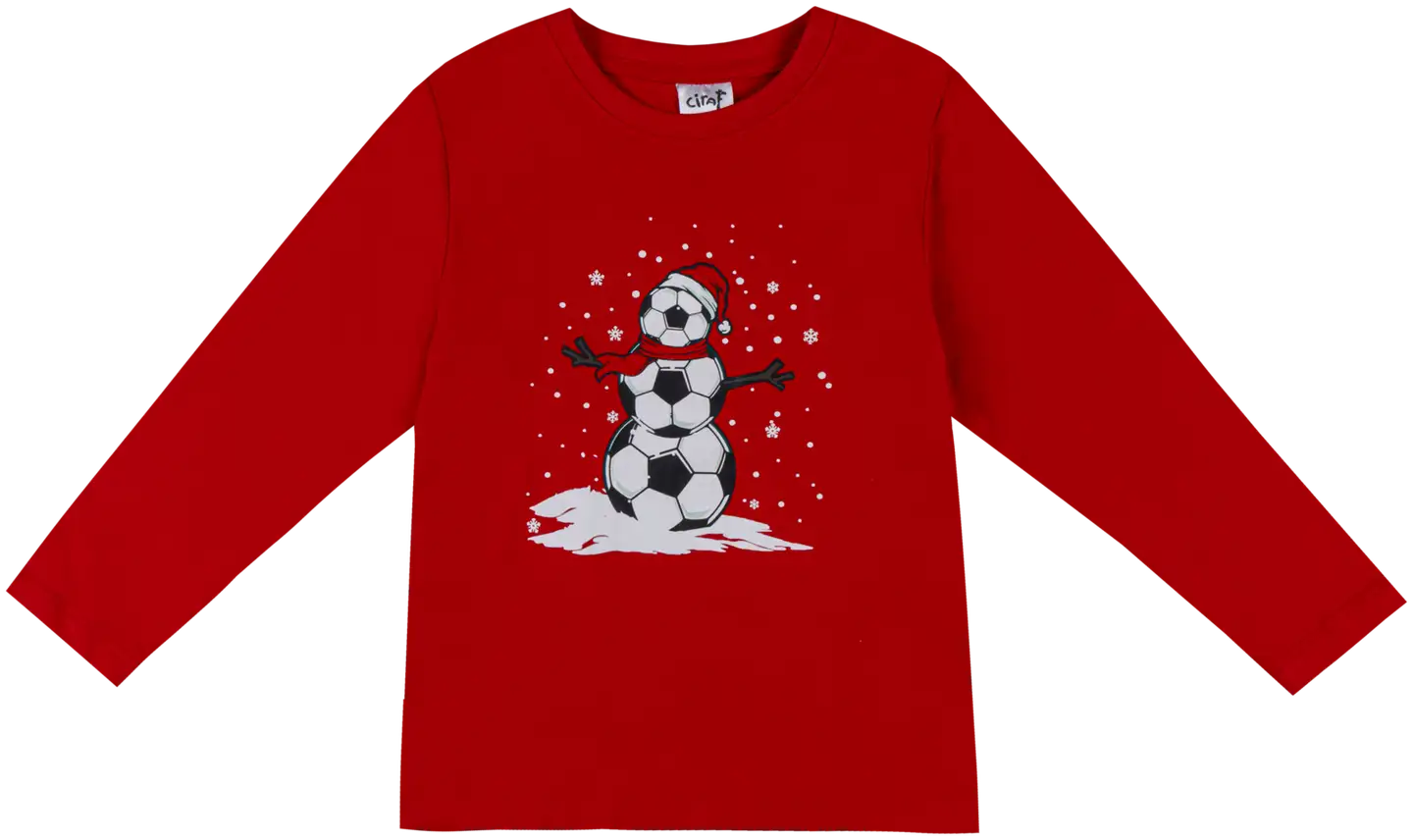 Ciraf lasten trikoopaita Joulu 25PC254022 - RED - 1