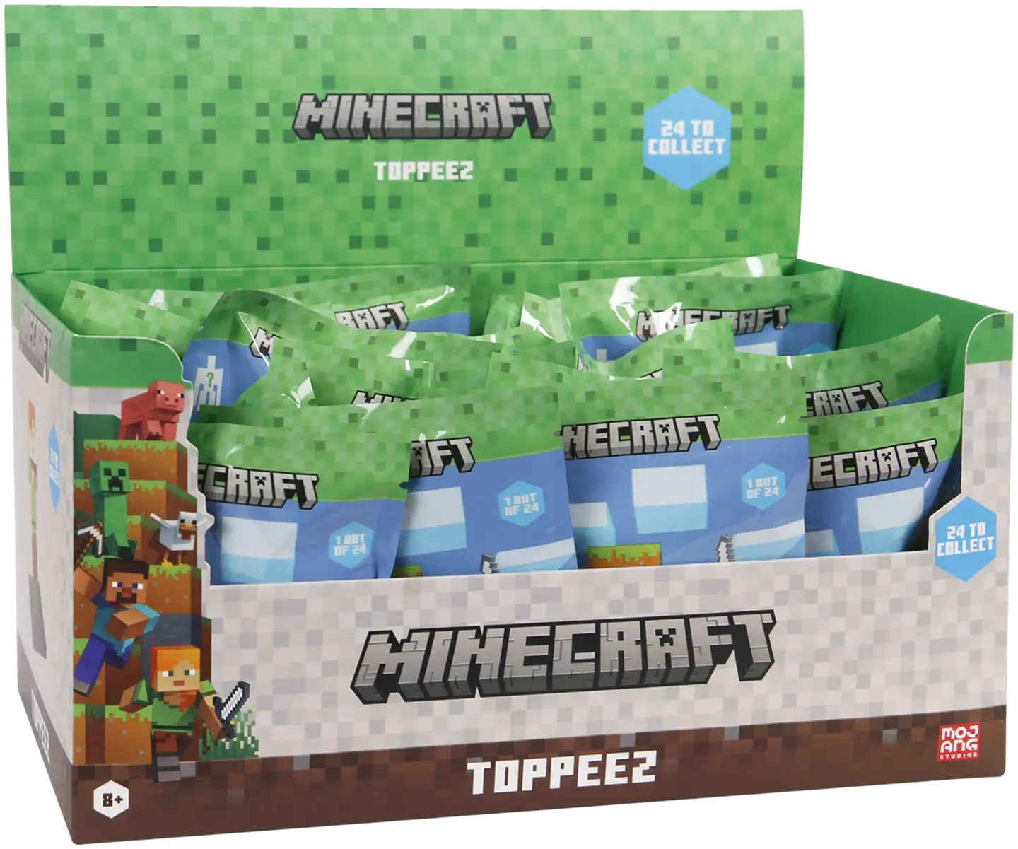 Minecraft hahmo 3D 6 cm yllätyspakkaus 1 kpl - 2