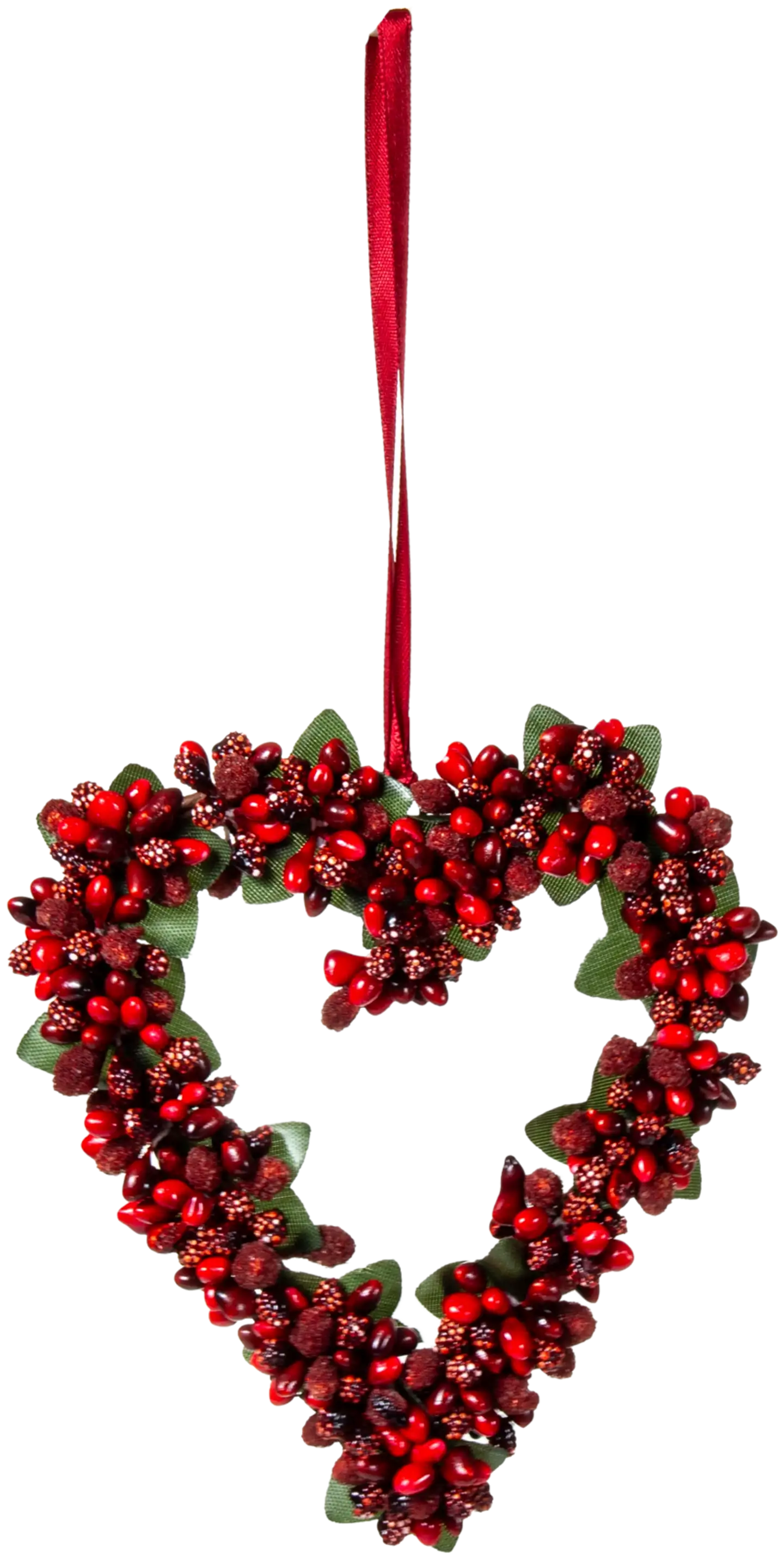 AmandaB kranssi Sydän marja 14 x 12 cm