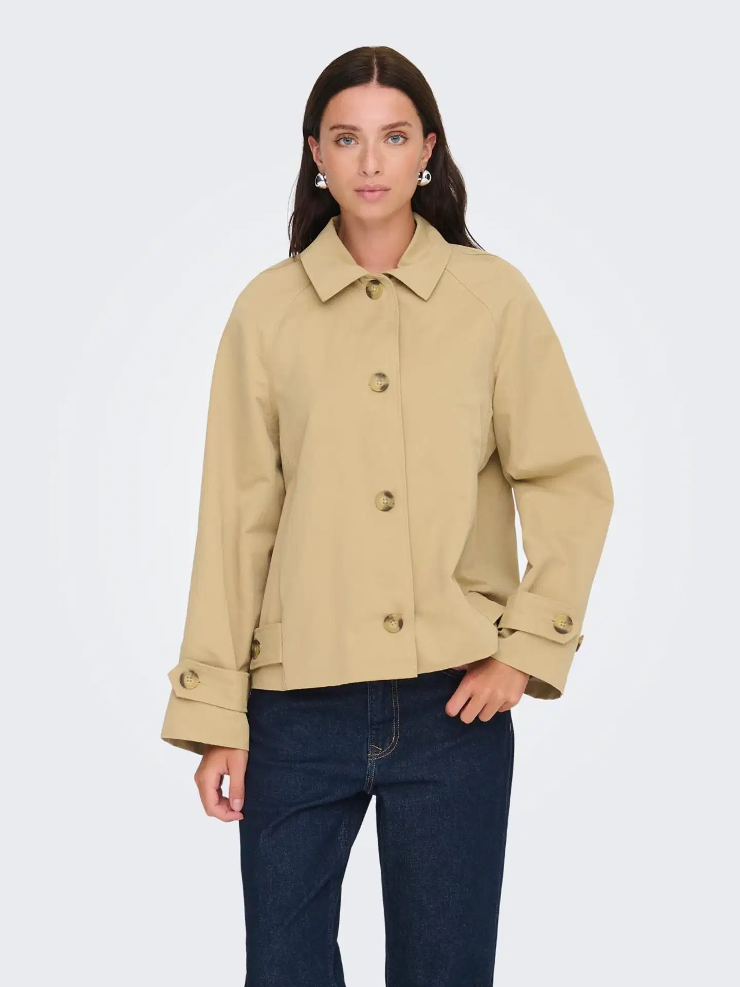 JDY naisten lyhyt trenssitakki Jdydonna - Incense - 3