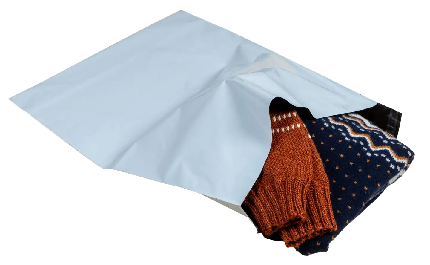 Luontevat postituspussi 450x550 mm valkoinen tarrasuljenta 10 kpl - 3