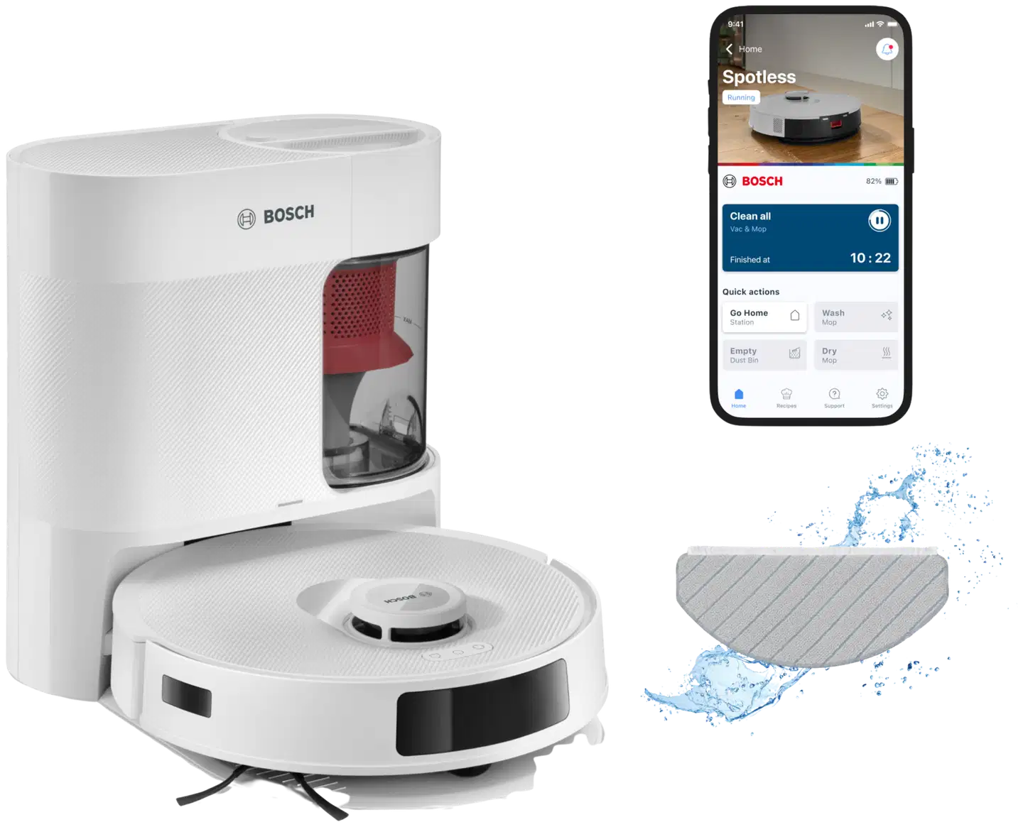 Bosch Spotless + robotti-imuri BCRD1W - 1